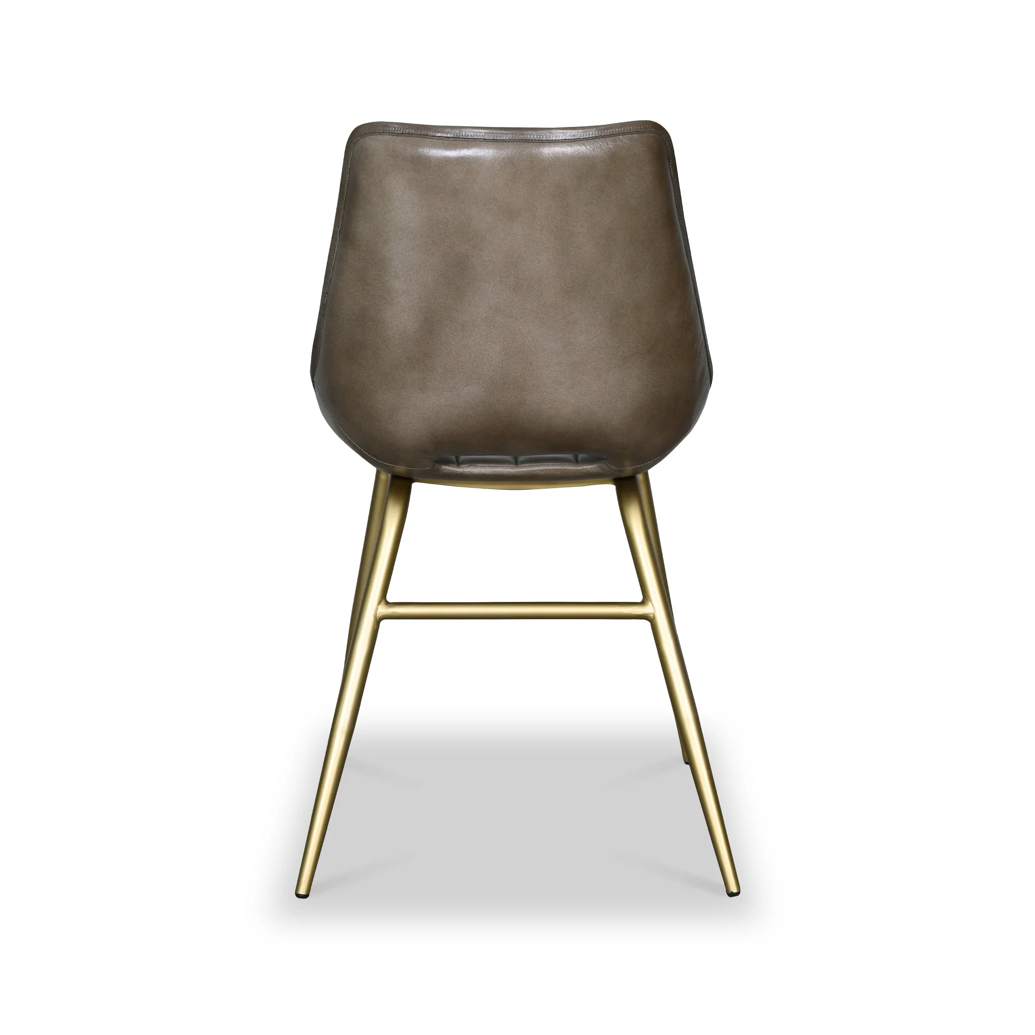 Torquil Leather Pleated Back Dining Chair - Image 4