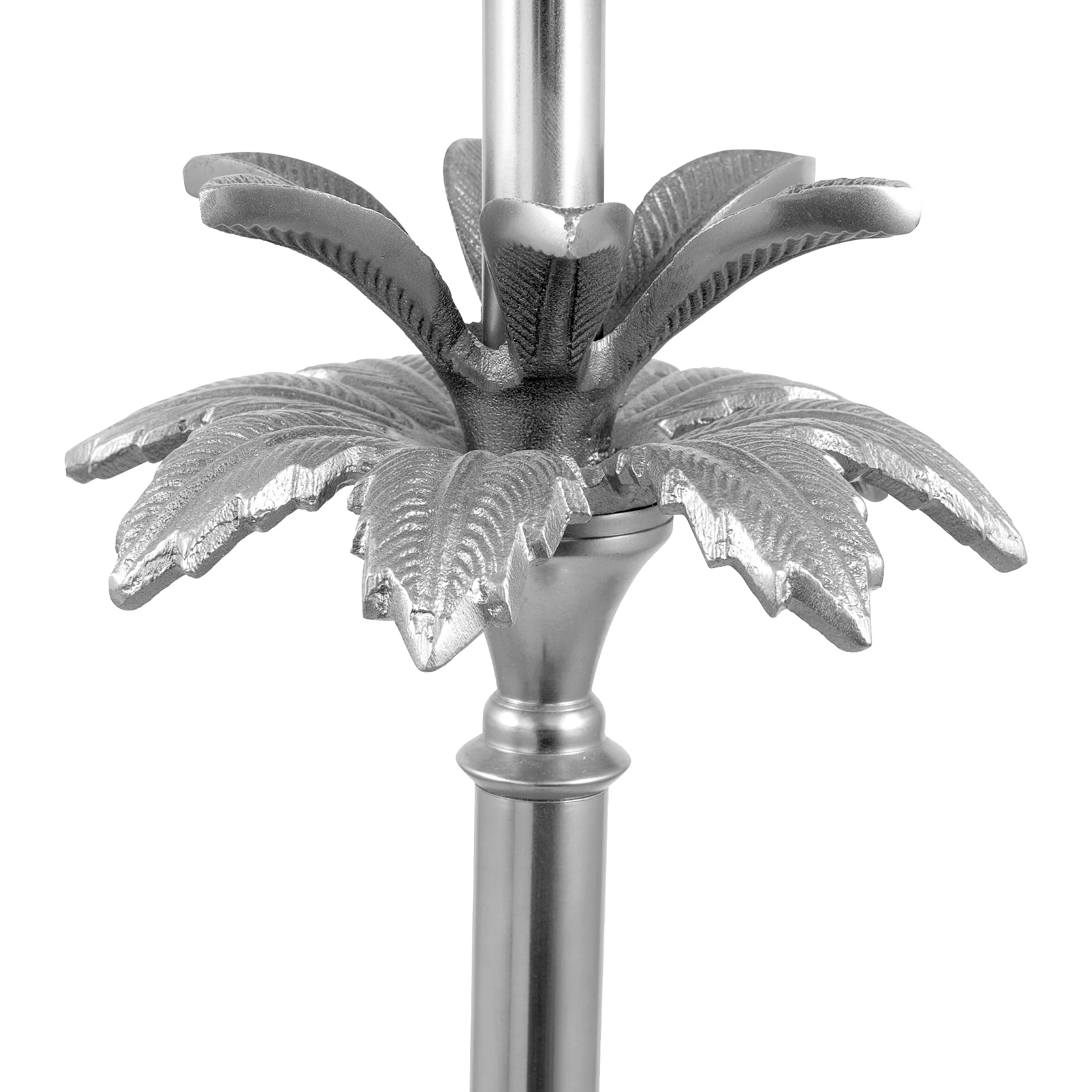 Trafalgar Nickel Palm Tree Floor Lamp - Image 4
