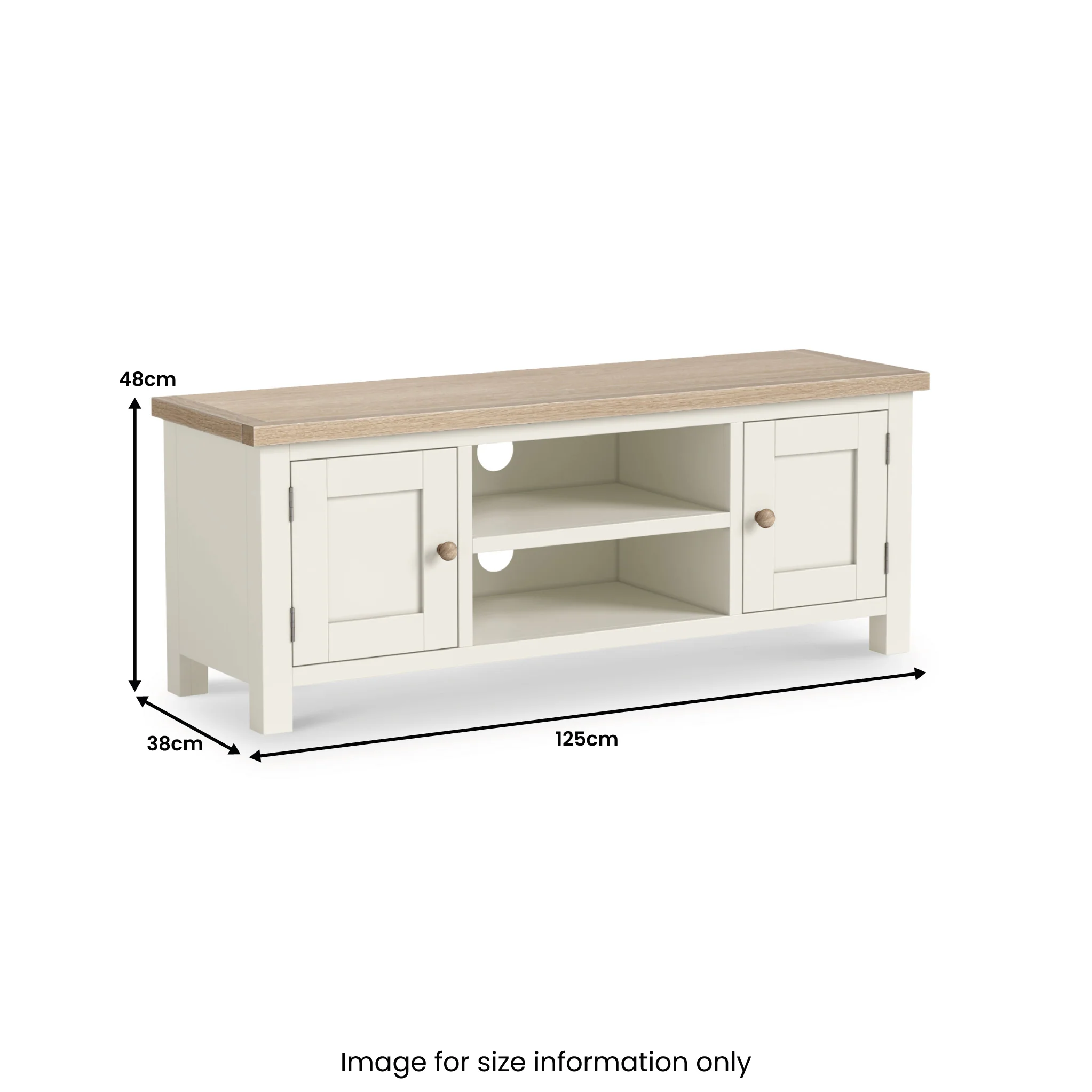 Trelan 125cm Large TV Unit - Image 5
