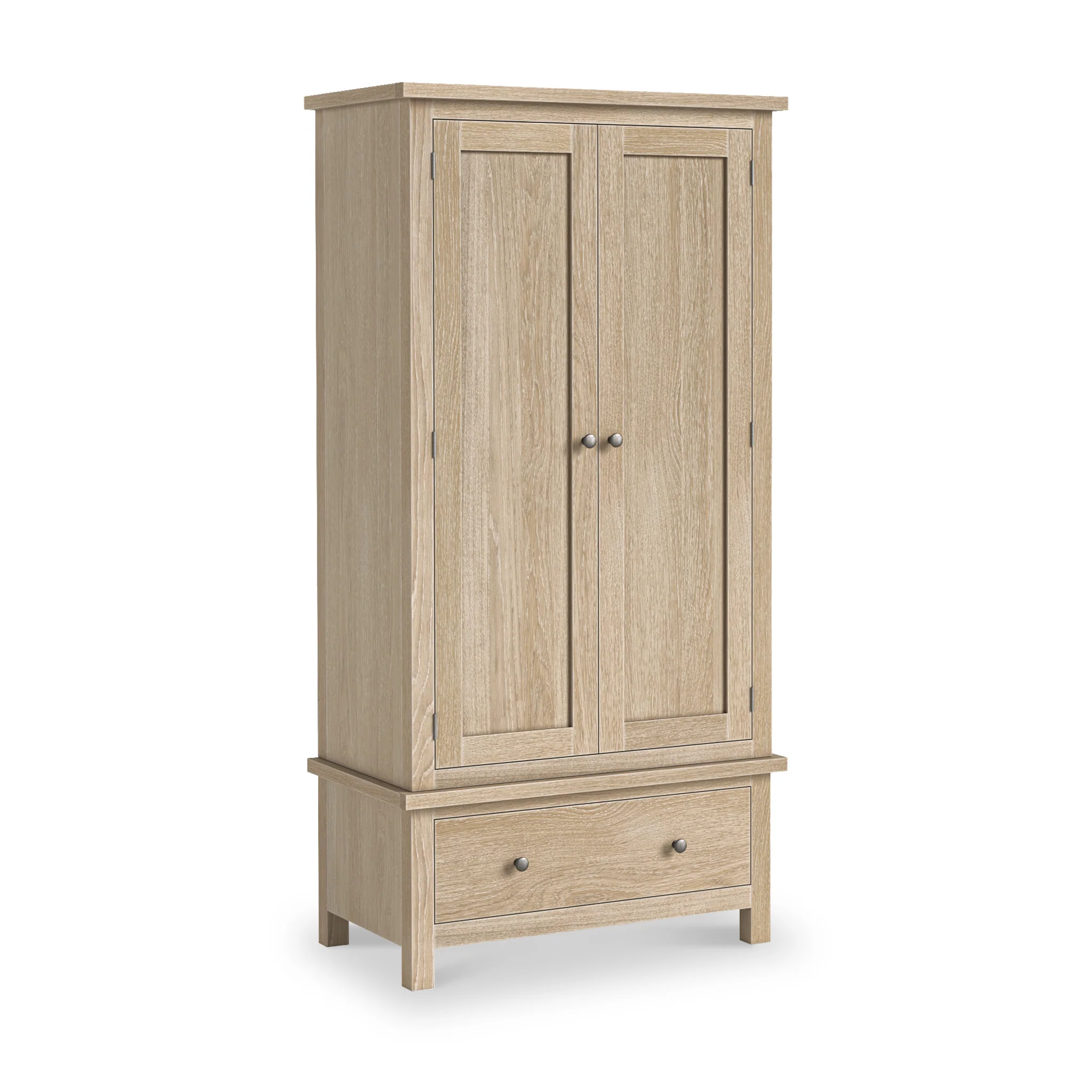 Trelan Washed Oak Double Wardrobe - Image 3