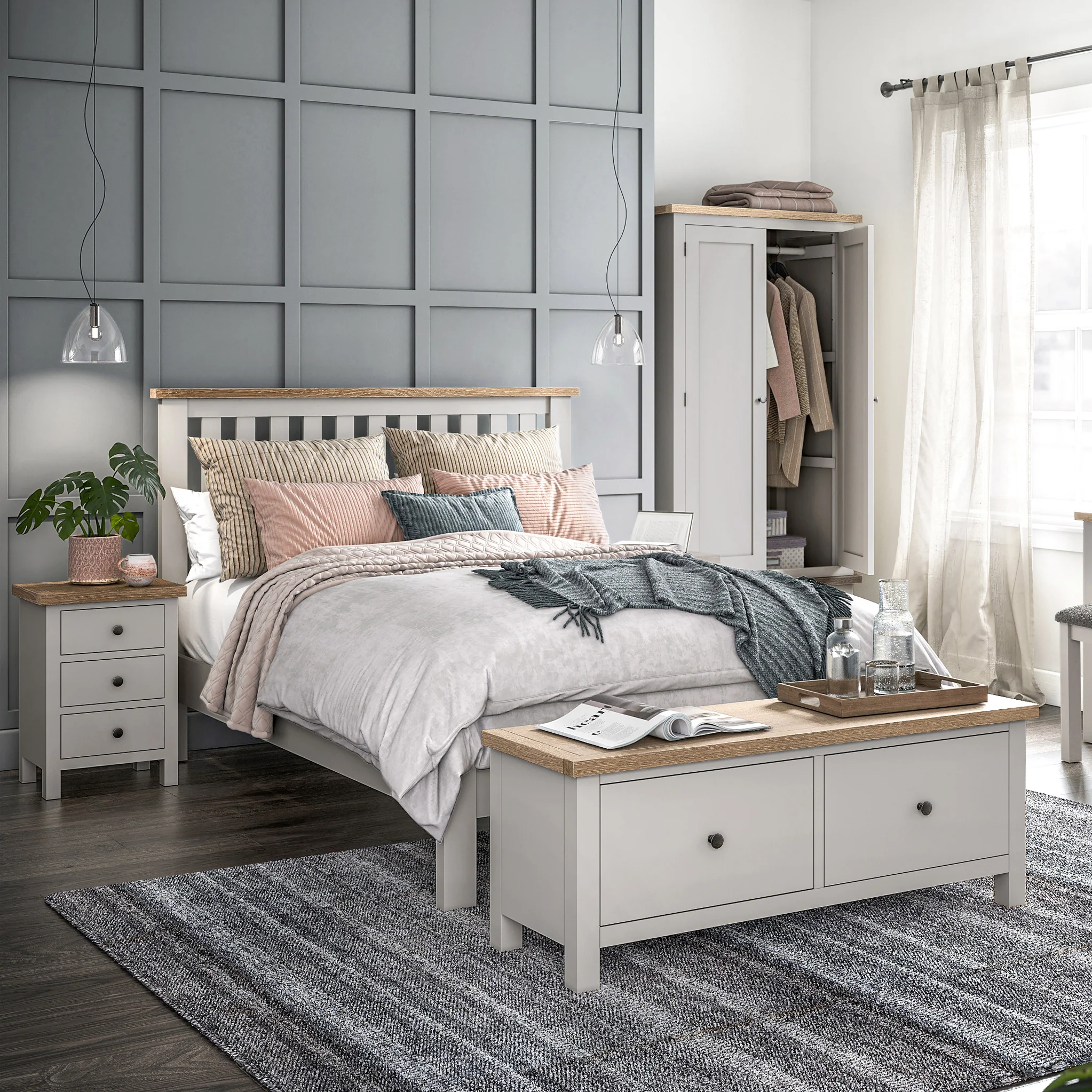 Trelan 2 Drawer Blanket Bench - Image 5
