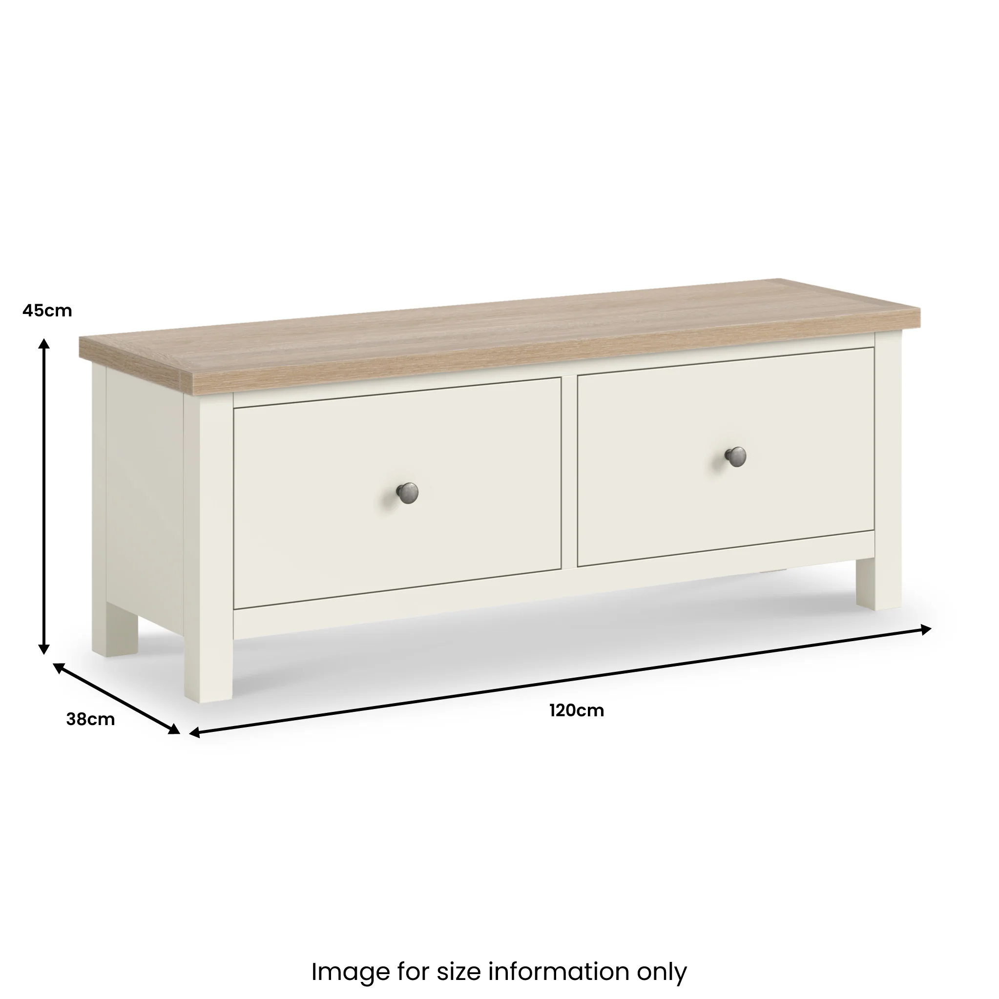 Trelan 2 Drawer Blanket Bench - Image 7