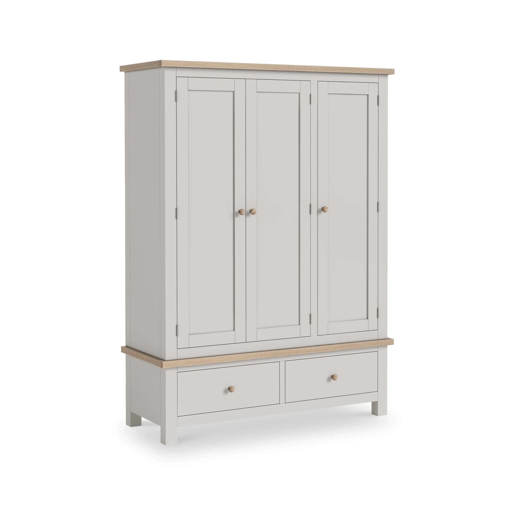 Trelan 2 Drawer Triple Wardrobe - Image 3