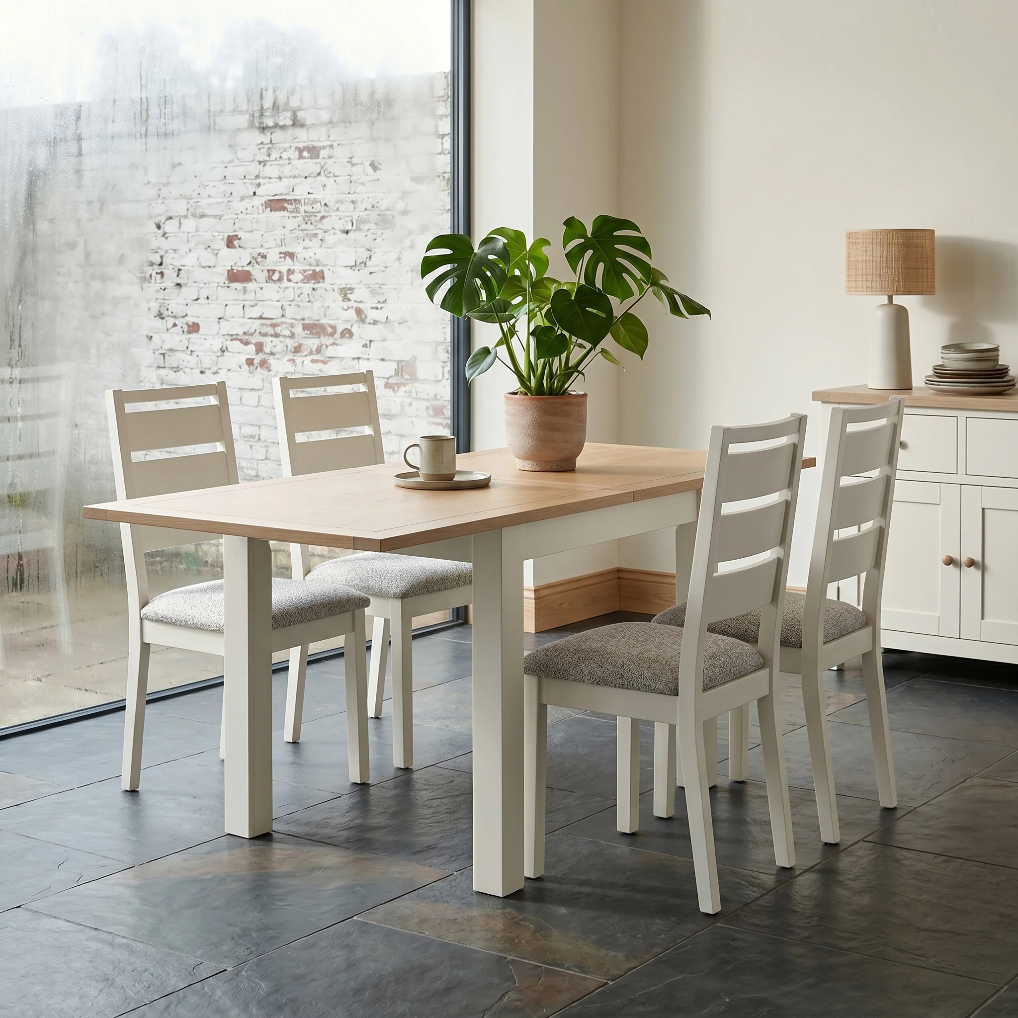Trelan 80cm - 160cm Flip Top Dining Table - Image 2