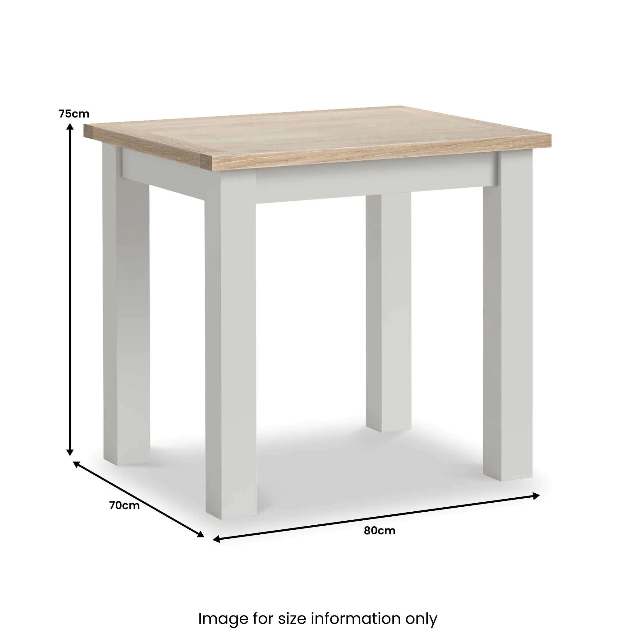Trelan 80cm Bistro Dining Table - Image 4