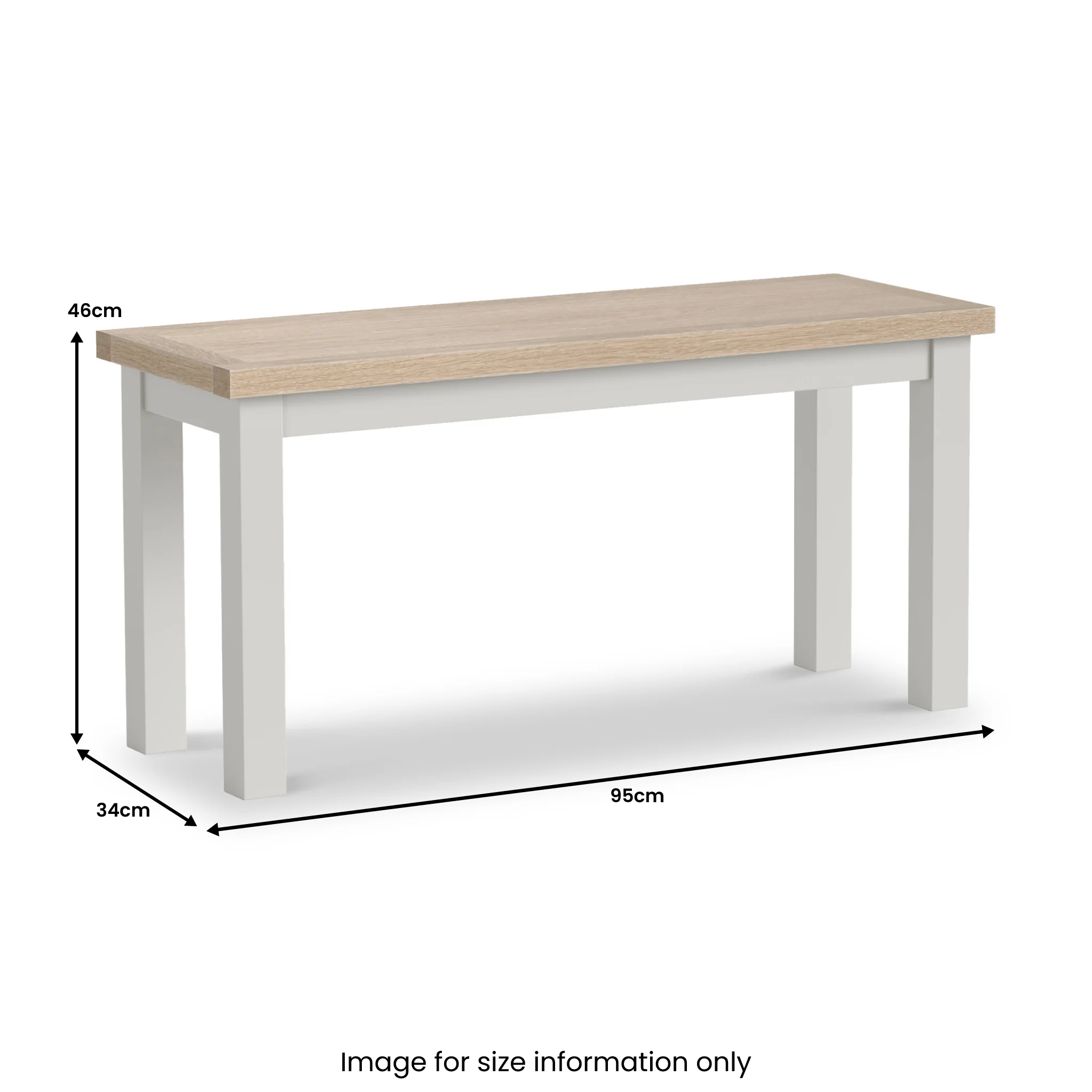 Trelan 95cm Dining Bench - Image 3
