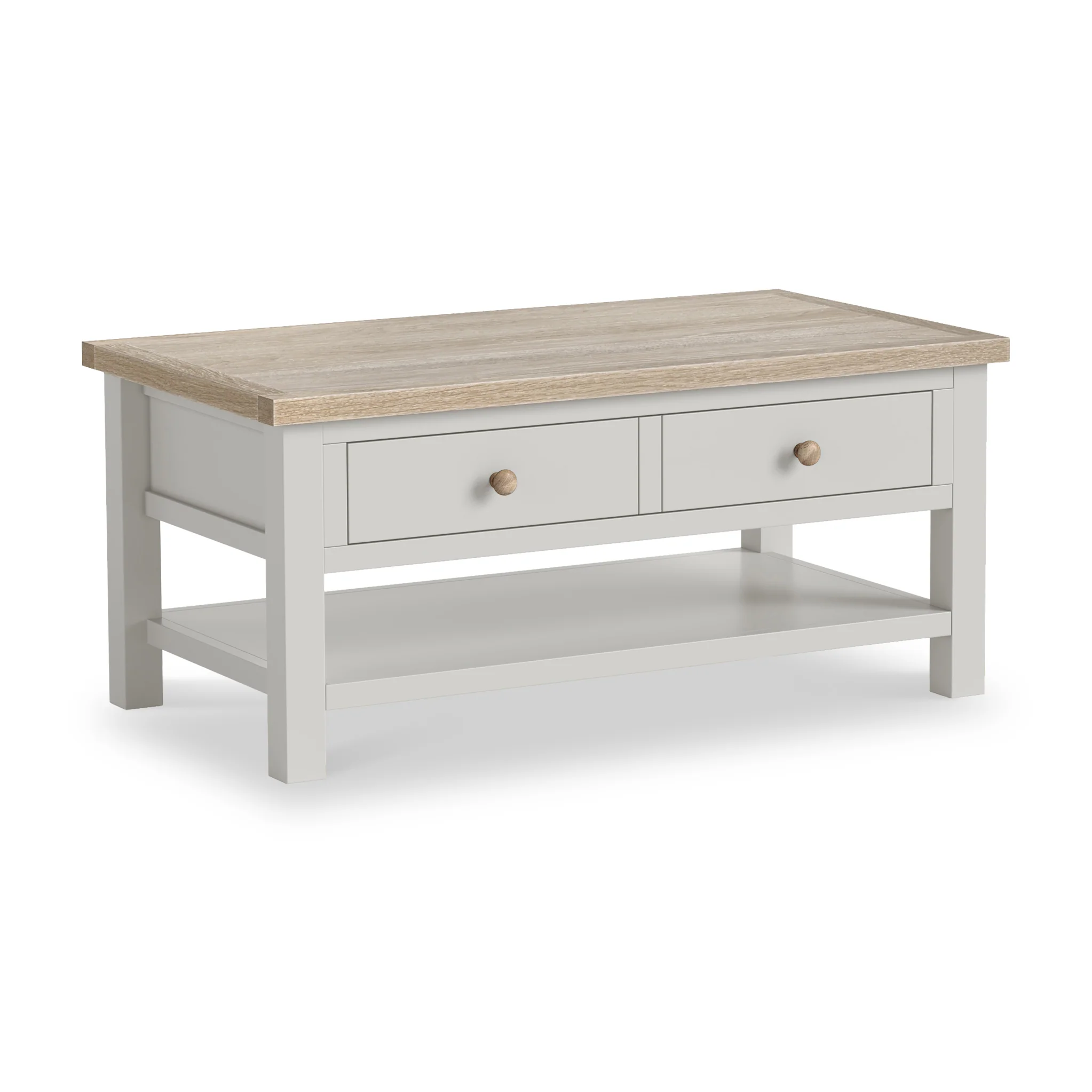 Trelan Coffee Table with Shelf - Image 3