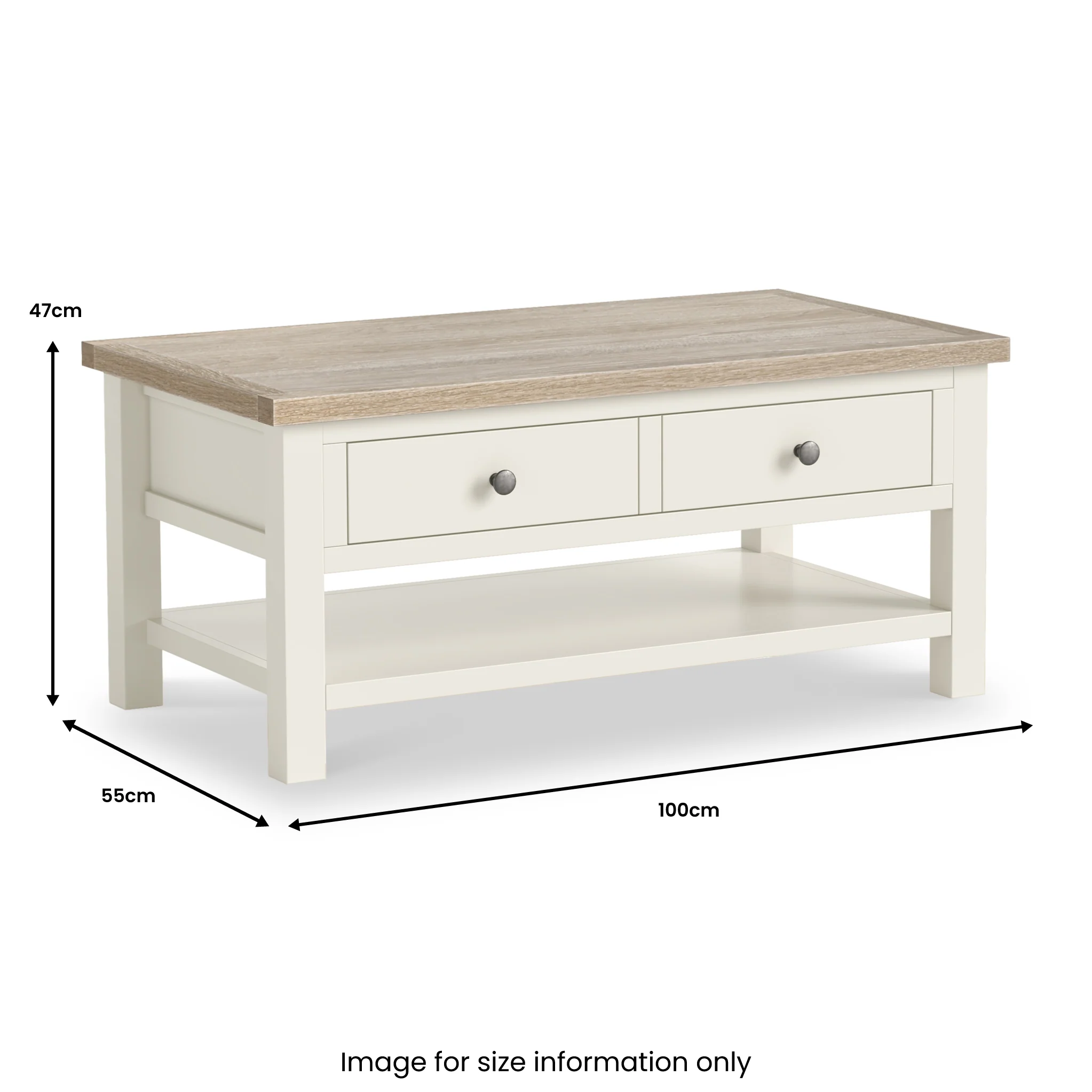 Trelan Coffee Table with Shelf - Image 5