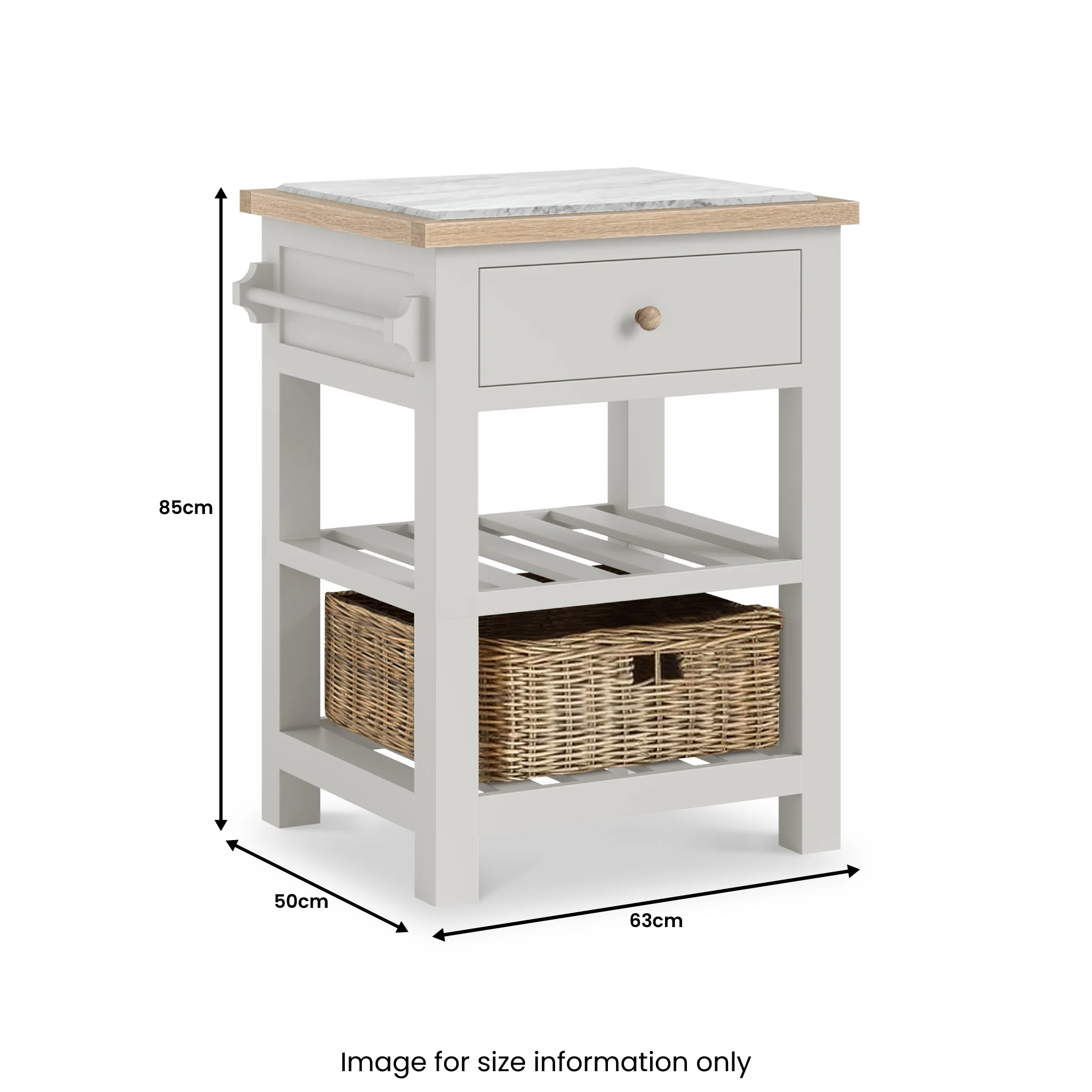 Trelan Marble Top Kitchen Island - Image 7