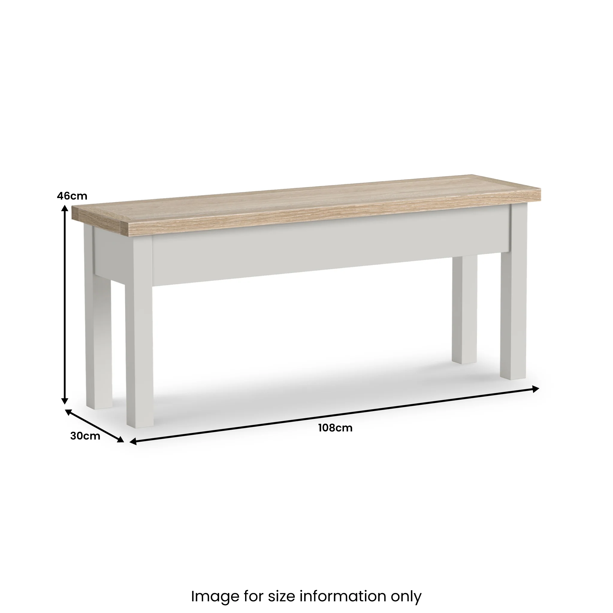 Trelan Shallow Storage Bench - Image 7