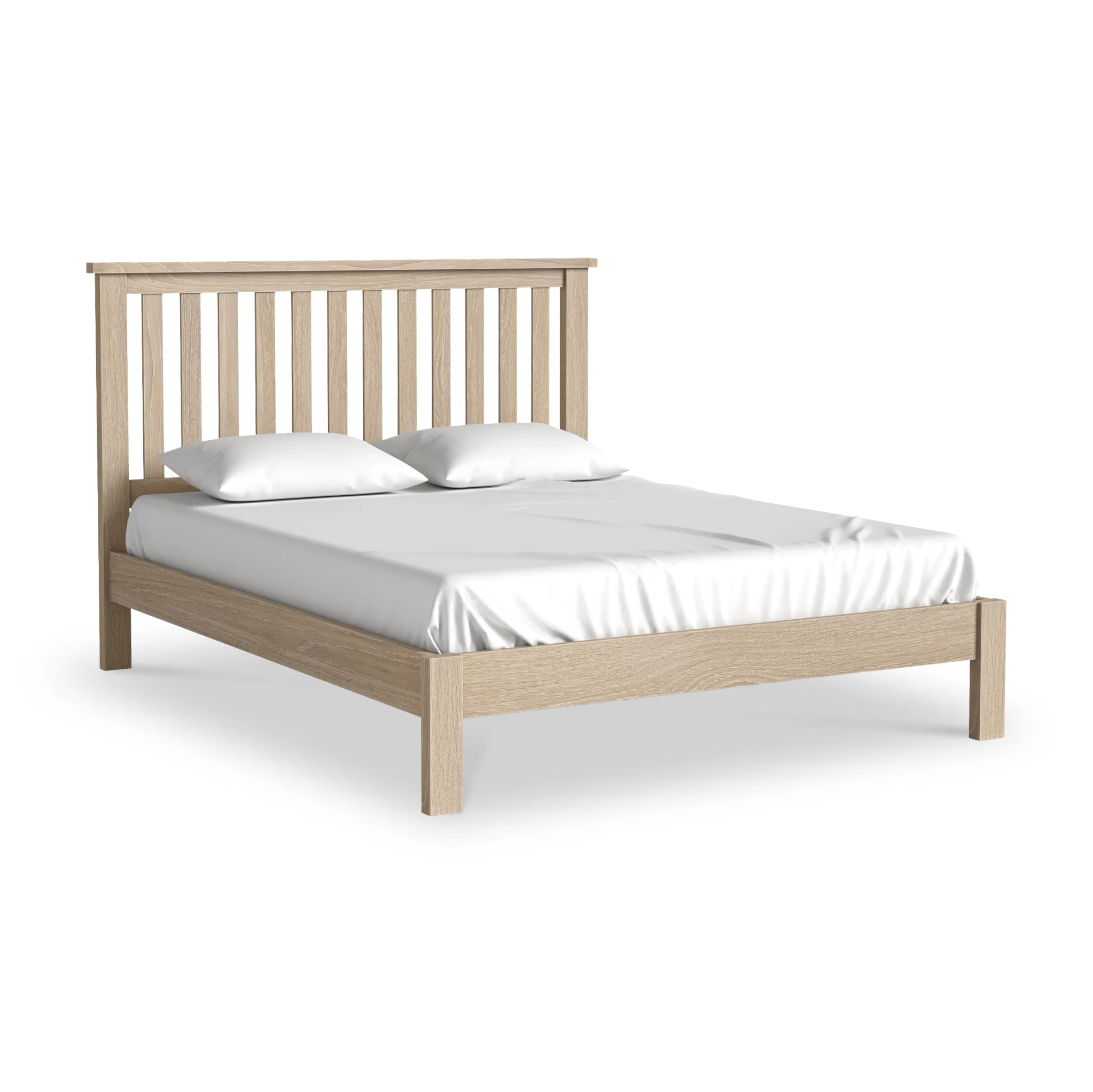 Trelan Washed Oak Bed Frame - Image 4