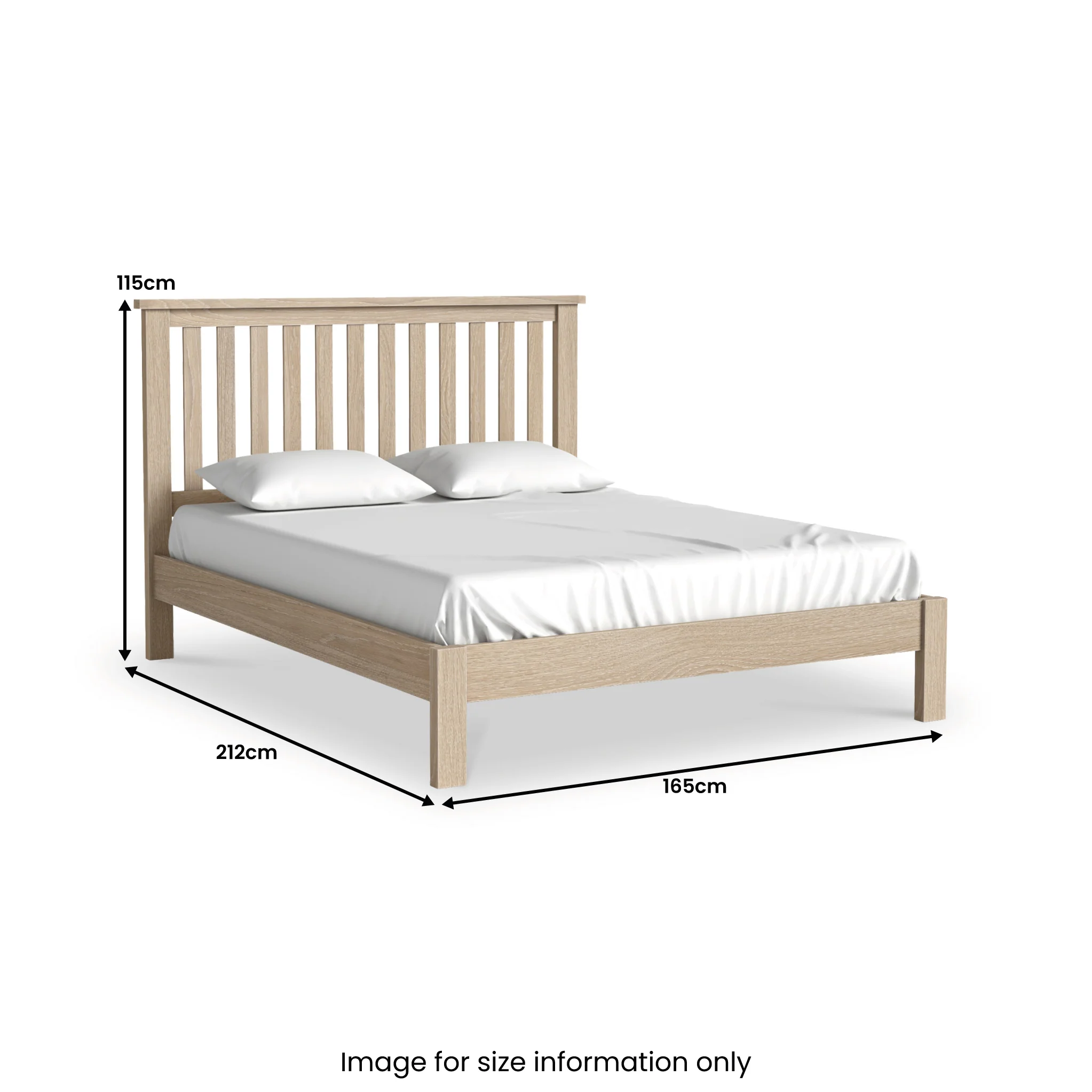 Trelan Washed Oak Bed Frame - Image 7