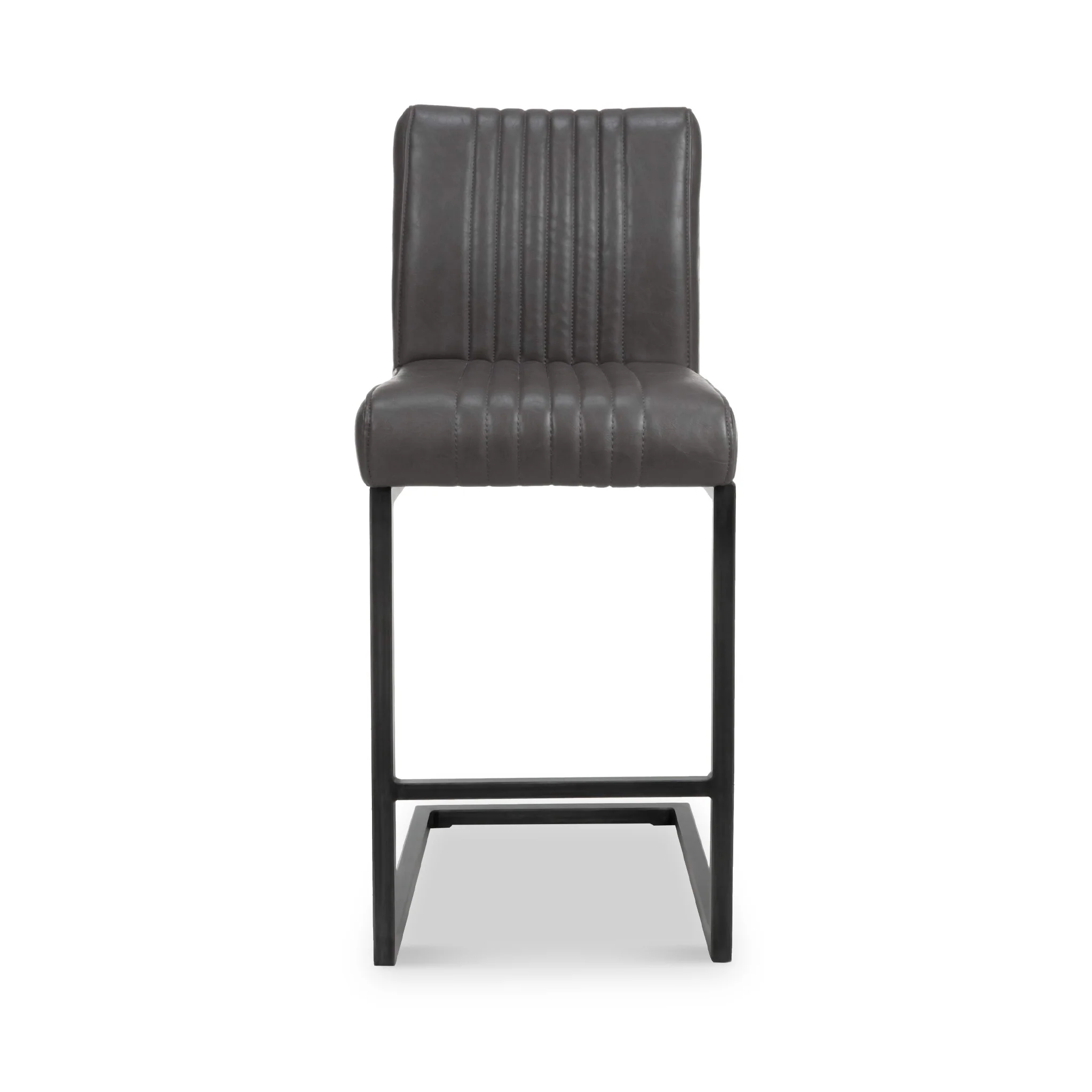 Trelise Cantilever Grey Faux Leather Bar Stool - Image 3