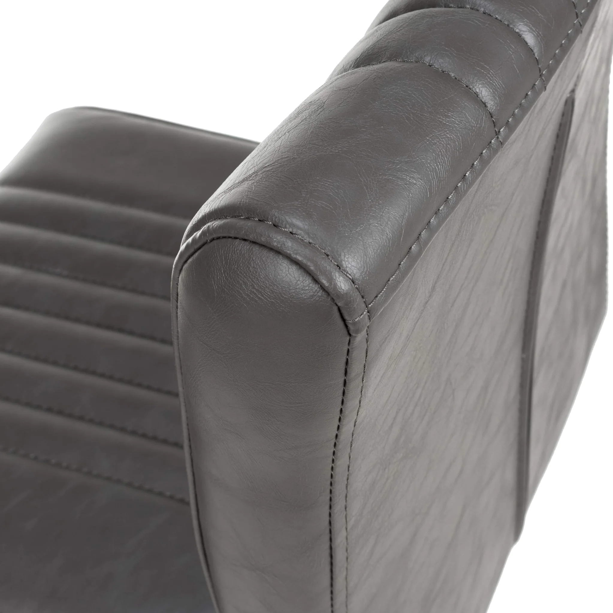 Trelise Cantilever Grey Faux Leather Bar Stool - Image 5