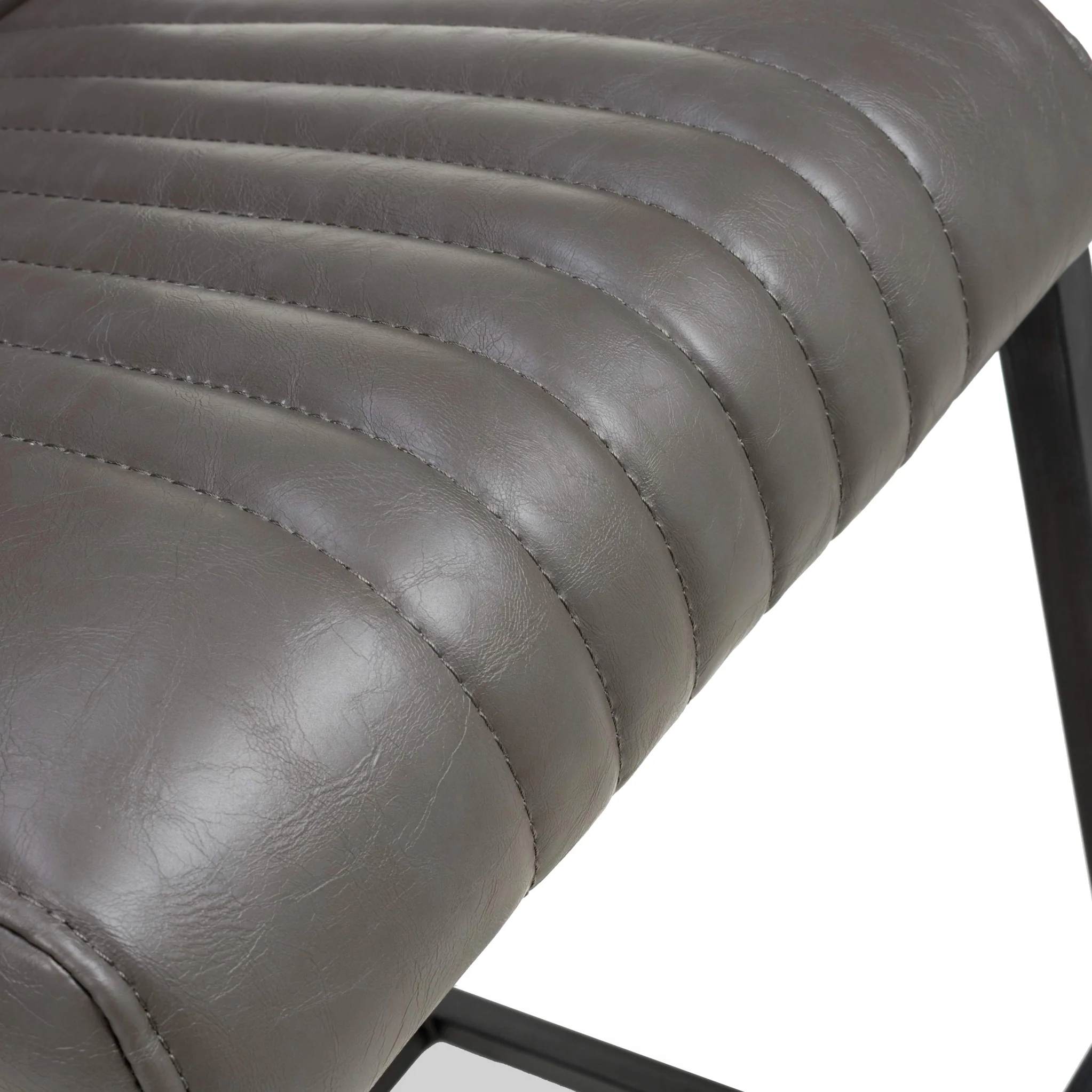 Trelise Cantilever Grey Faux Leather Bar Stool - Image 6