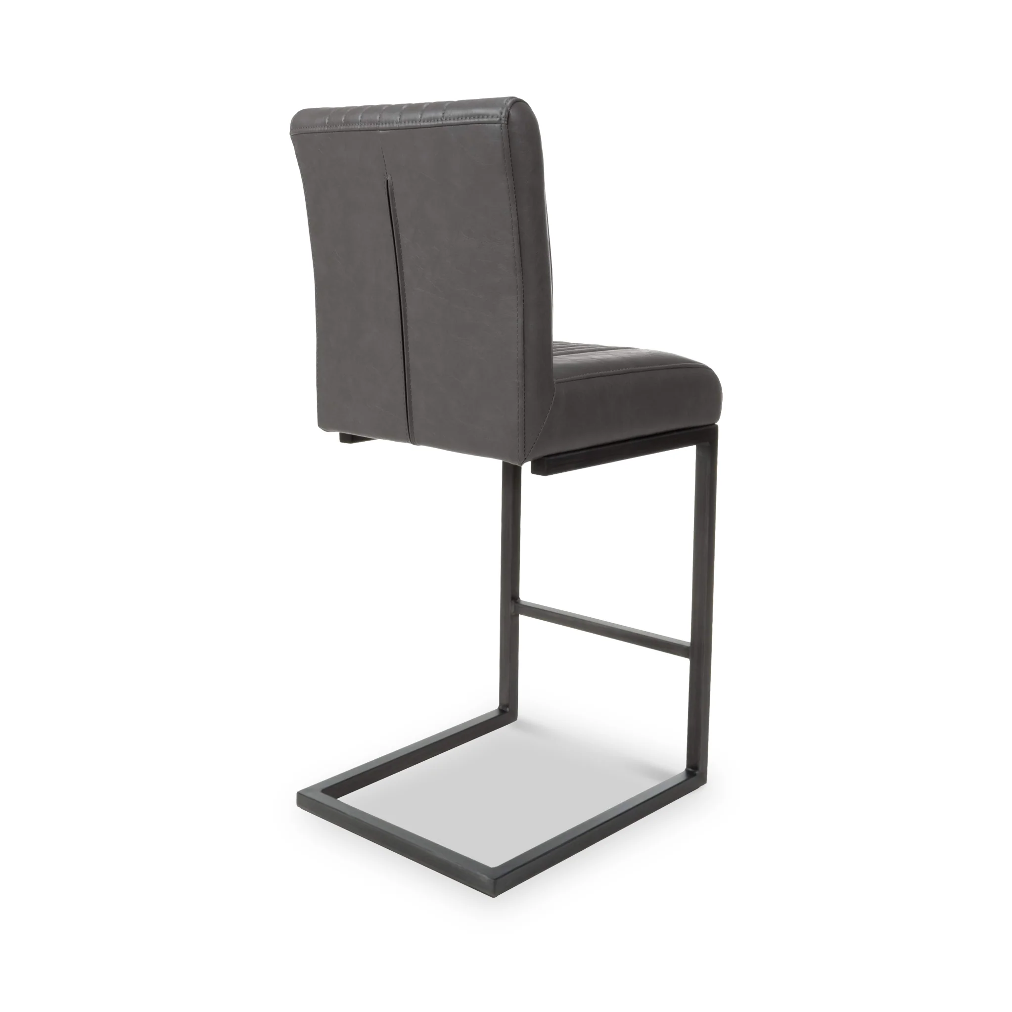 Trelise Cantilever Grey Faux Leather Bar Stool - Image 9