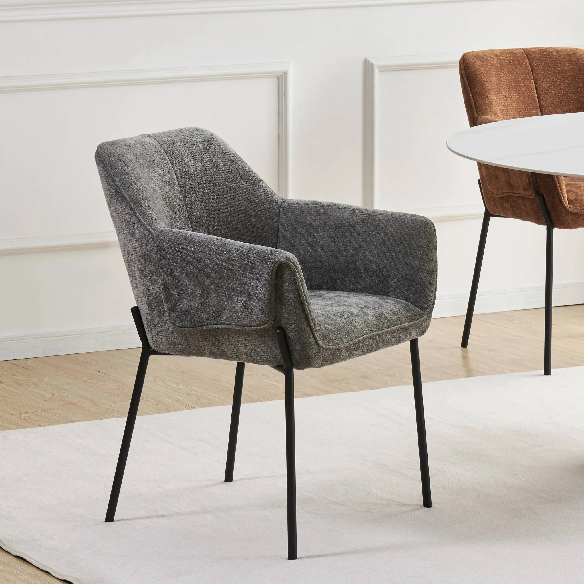 Trento Chenille Dining Chair - Image 12