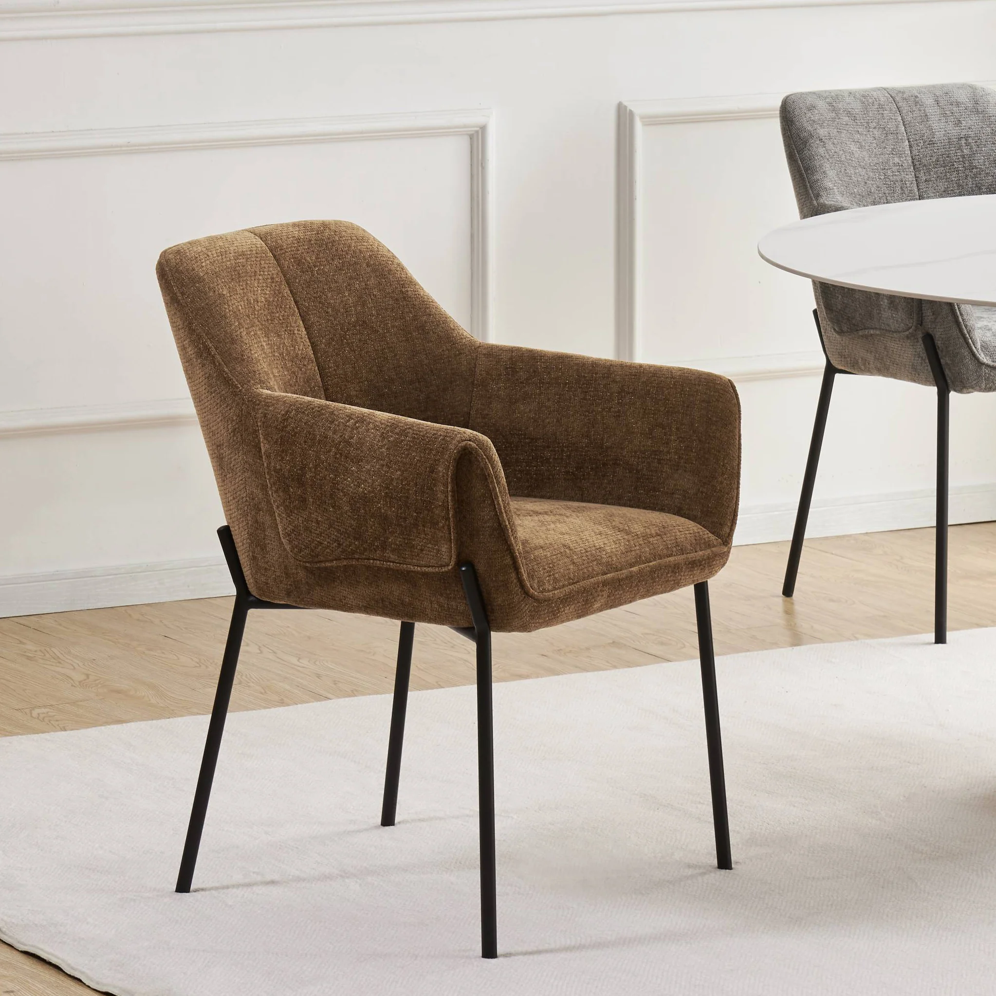 Trento Chenille Dining Chair - Image 17