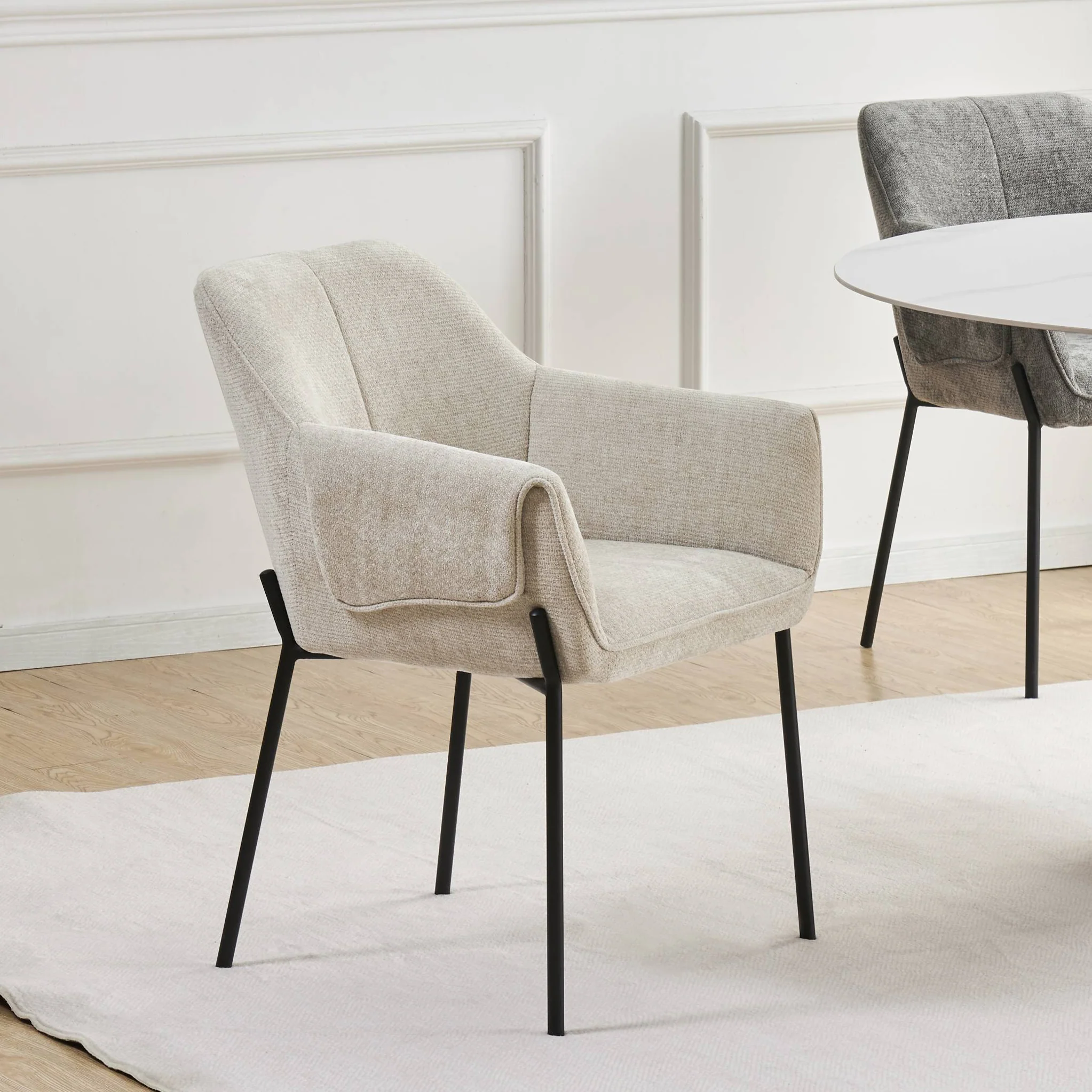 Trento Chenille Dining Chair - Image 2