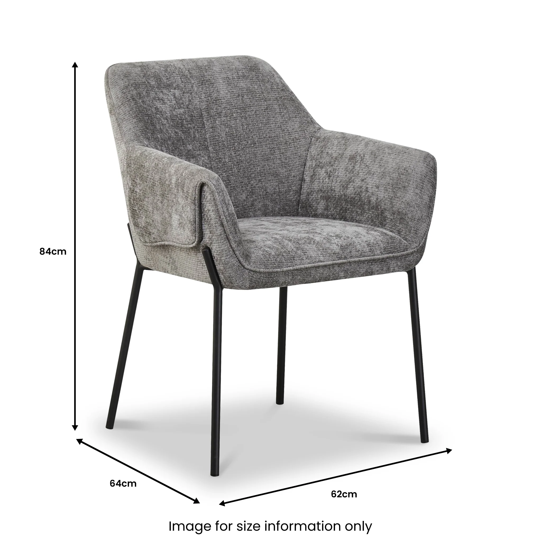 Trento Chenille Dining Chair - Image 21