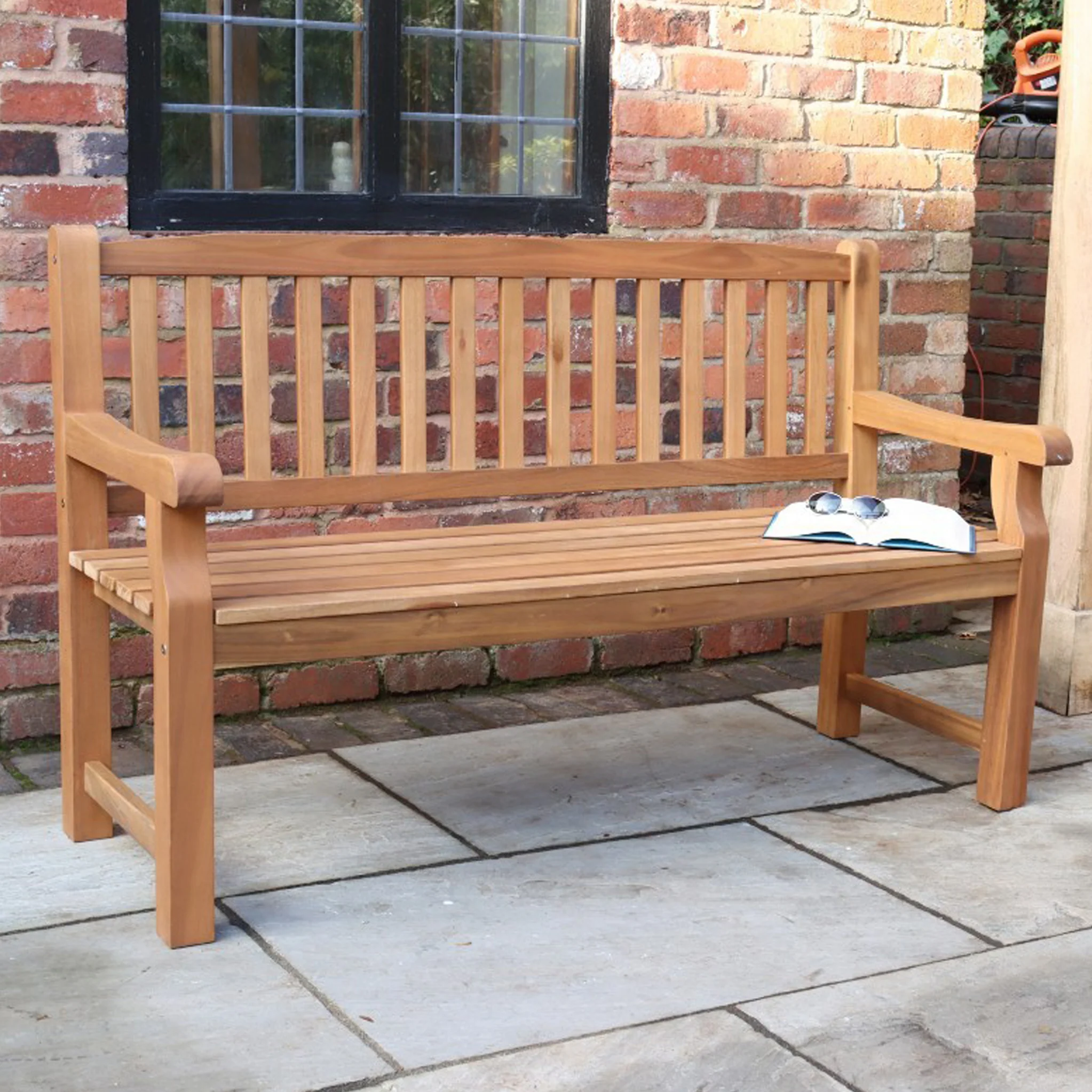 Turnbury FSC Acacia 3 Seater Garden Bench - Image 3
