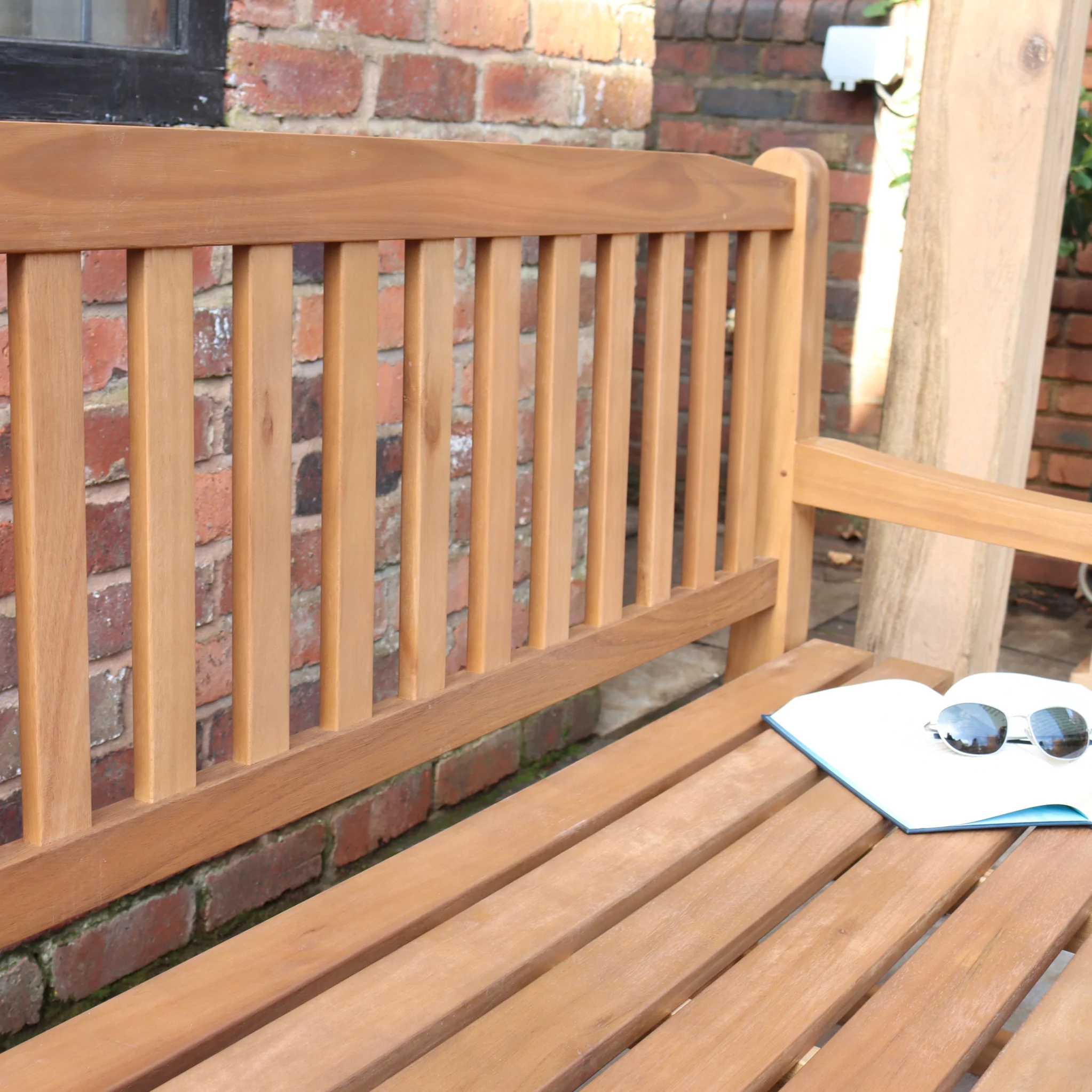 Turnbury FSC Acacia 3 Seater Garden Bench - Image 6