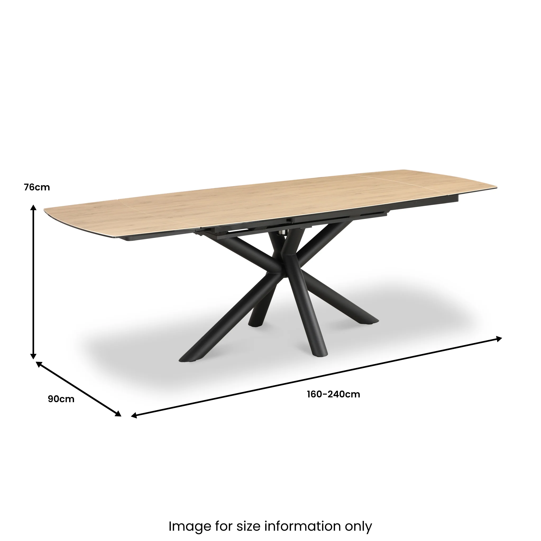 Twell 160-240cm Extending Ceramic Dining Table - Image 10