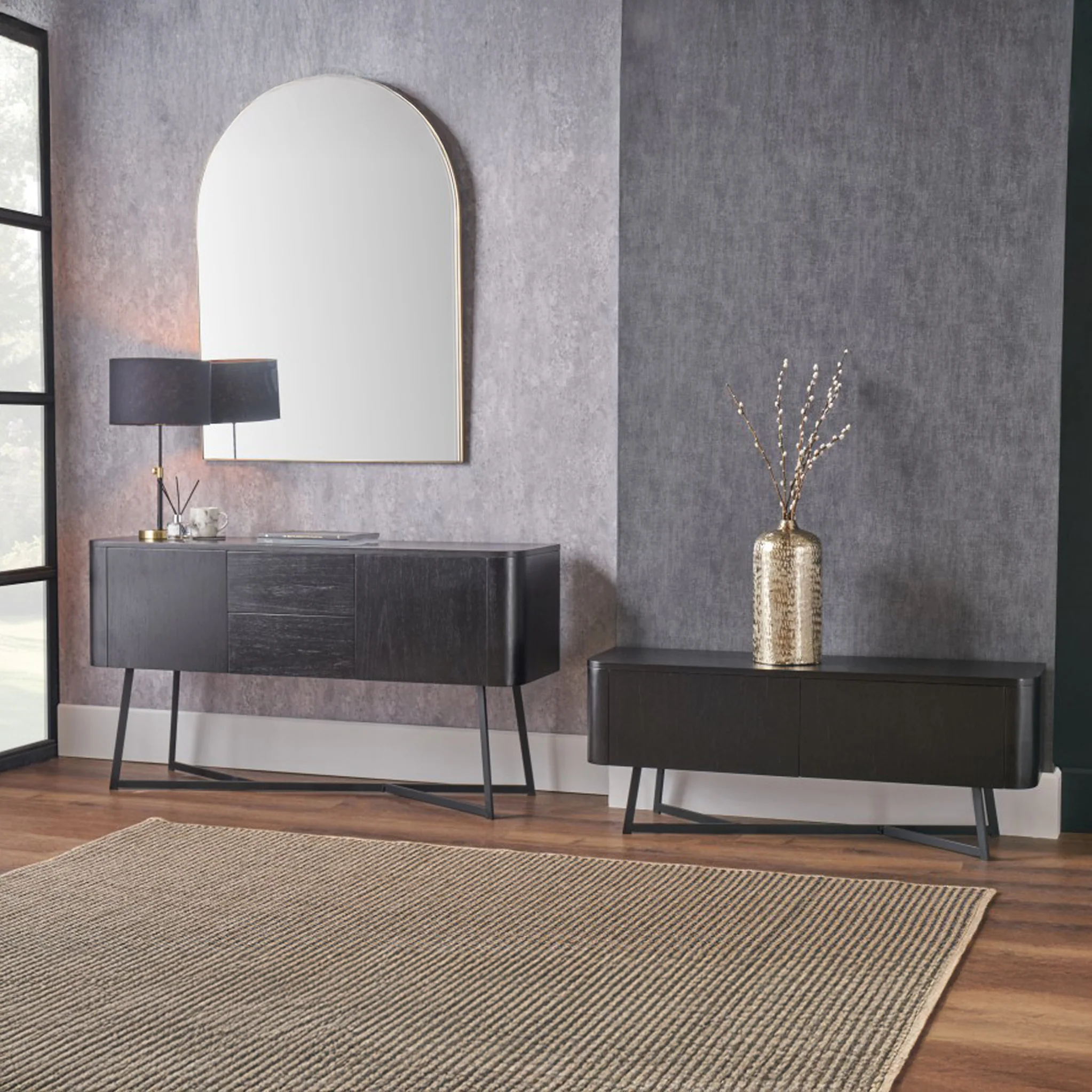 Ukiah Black Ash 120cm TV Unit - Image 11