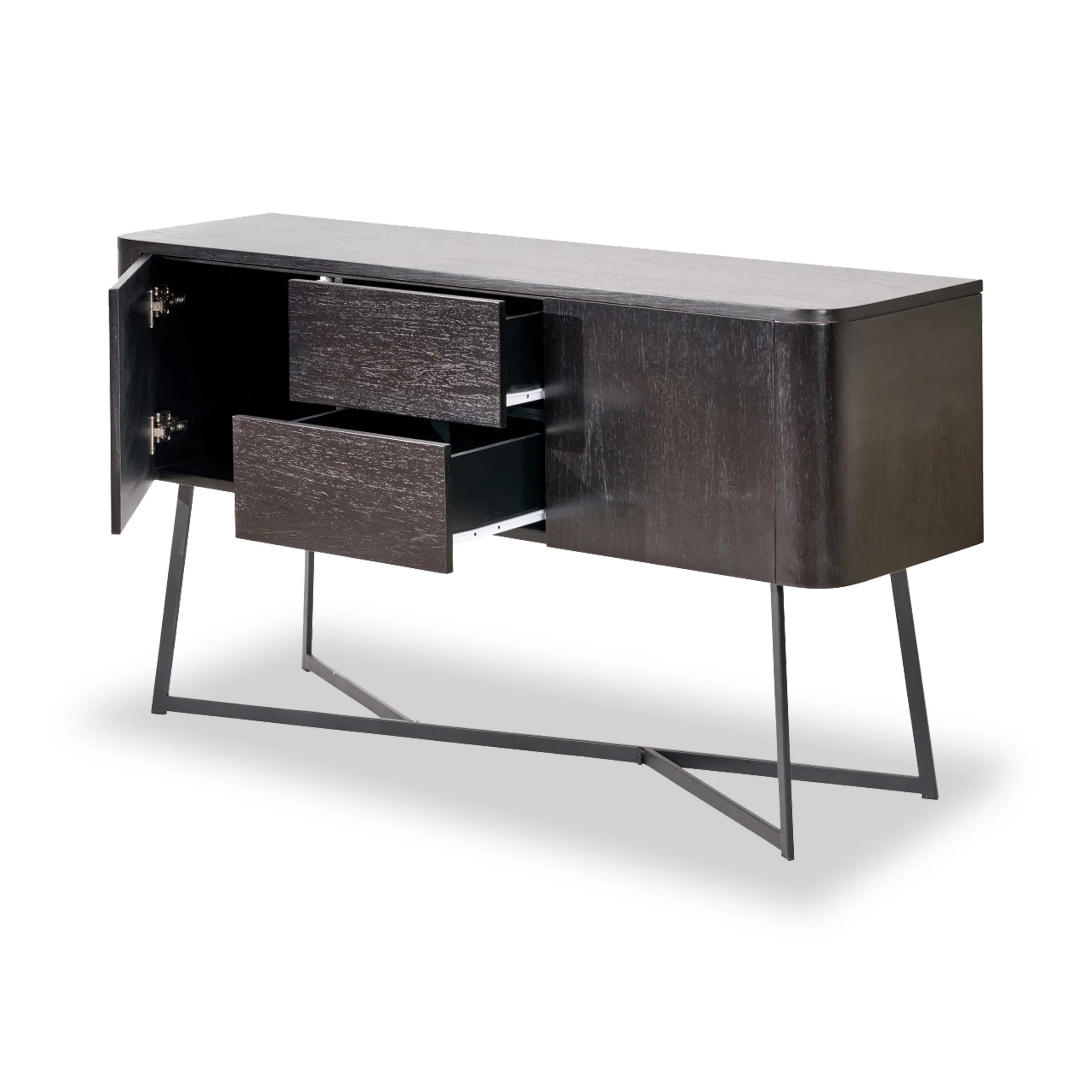 Ukiah Black Ash Large Sideboard - Image 4