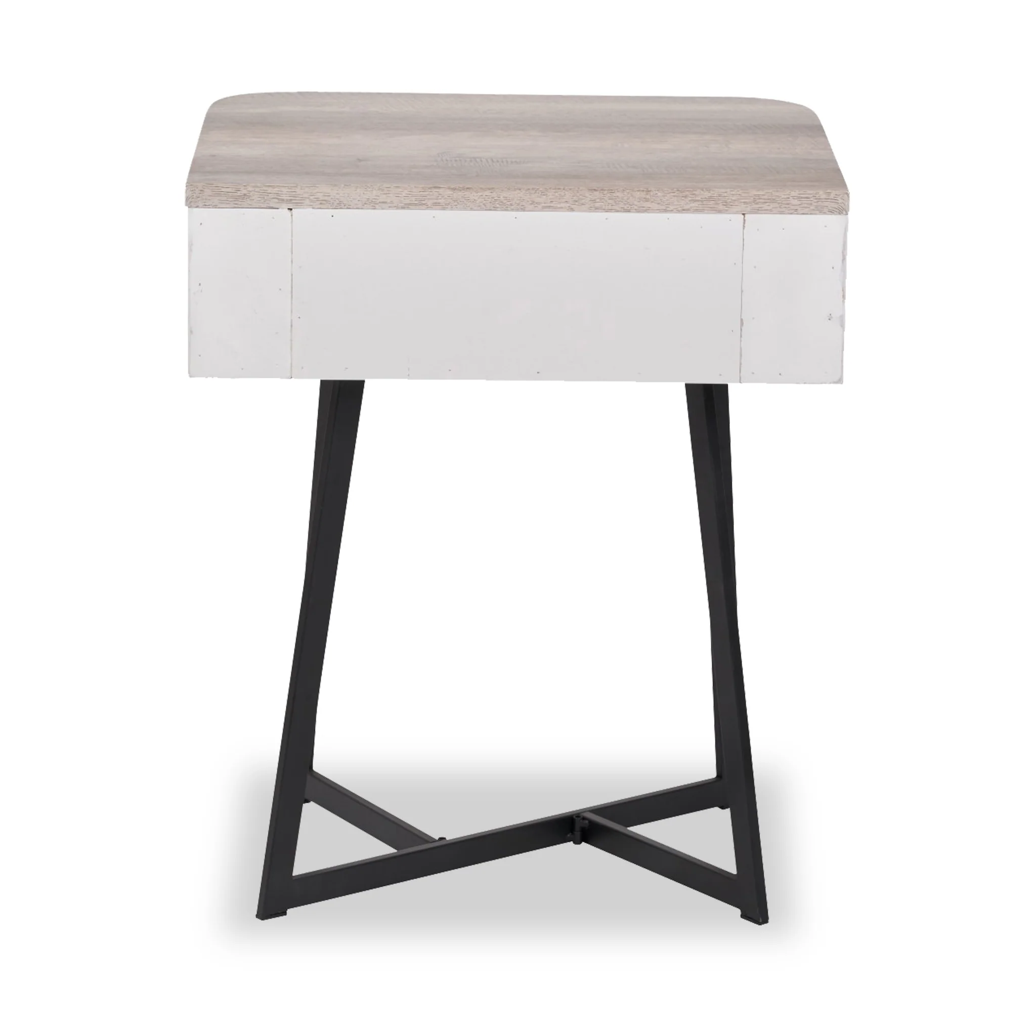 Ukiah Oak Effect 1 Drawer Bedside Table - Image 3