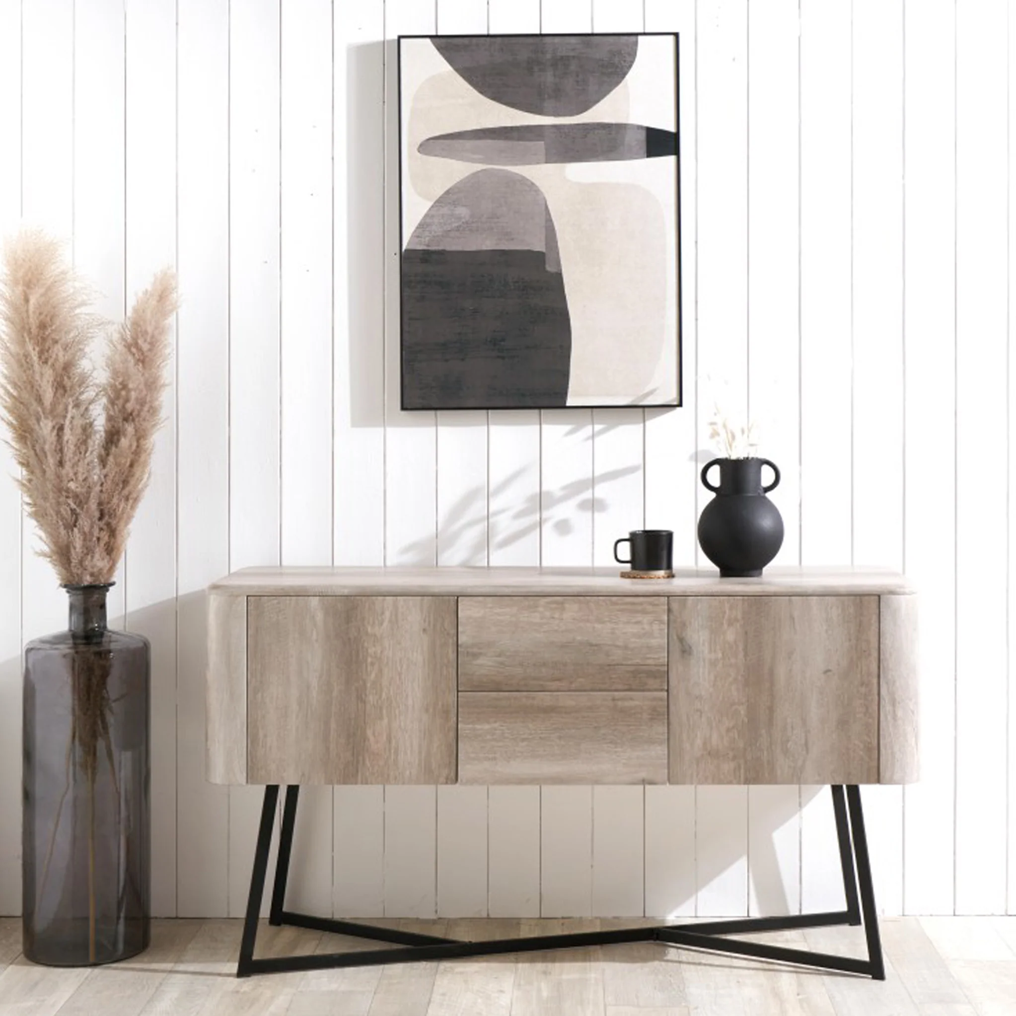 Ukiah Oak Effect Large Sideboard - Image 2