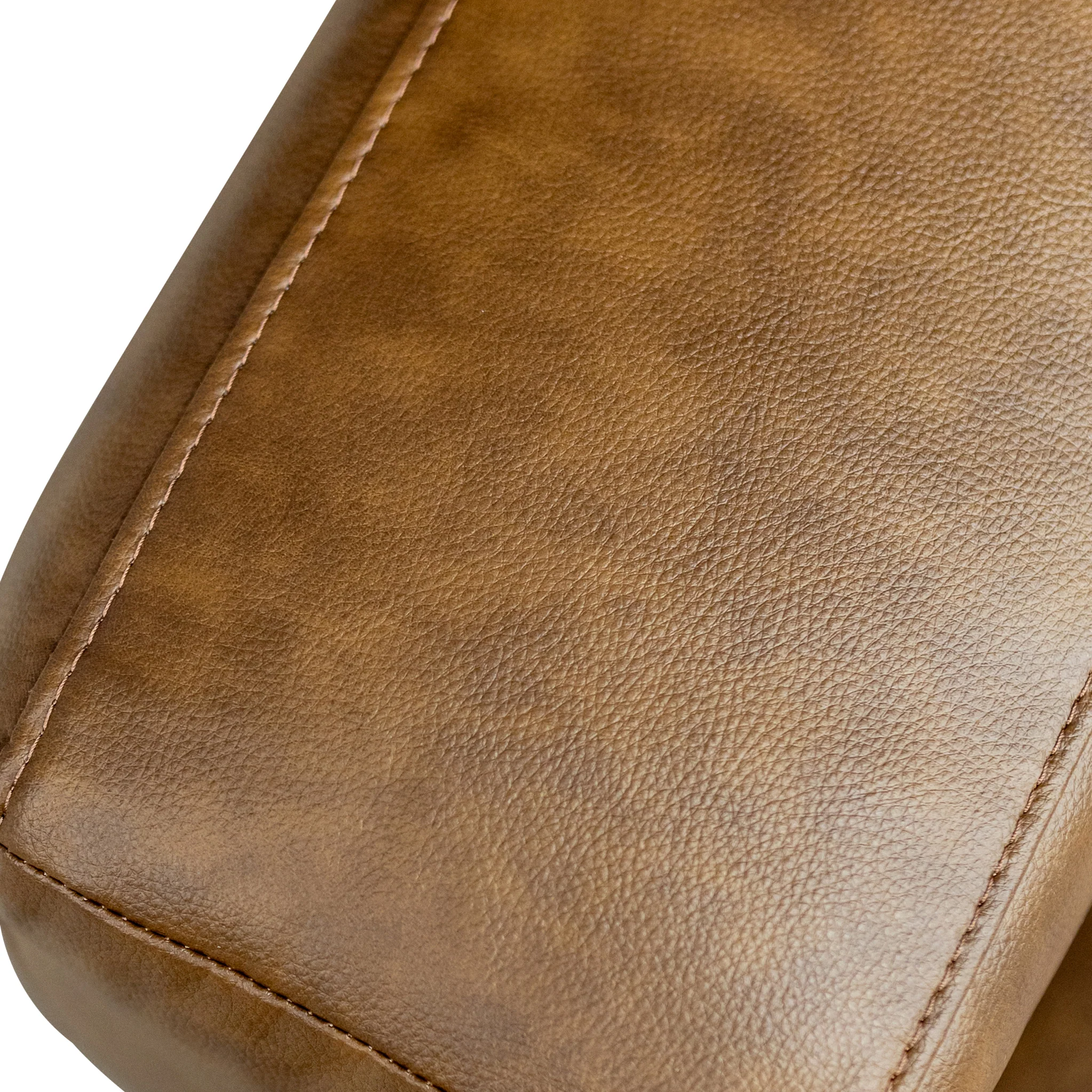 Umber Faux Leather Armchair - Image 5