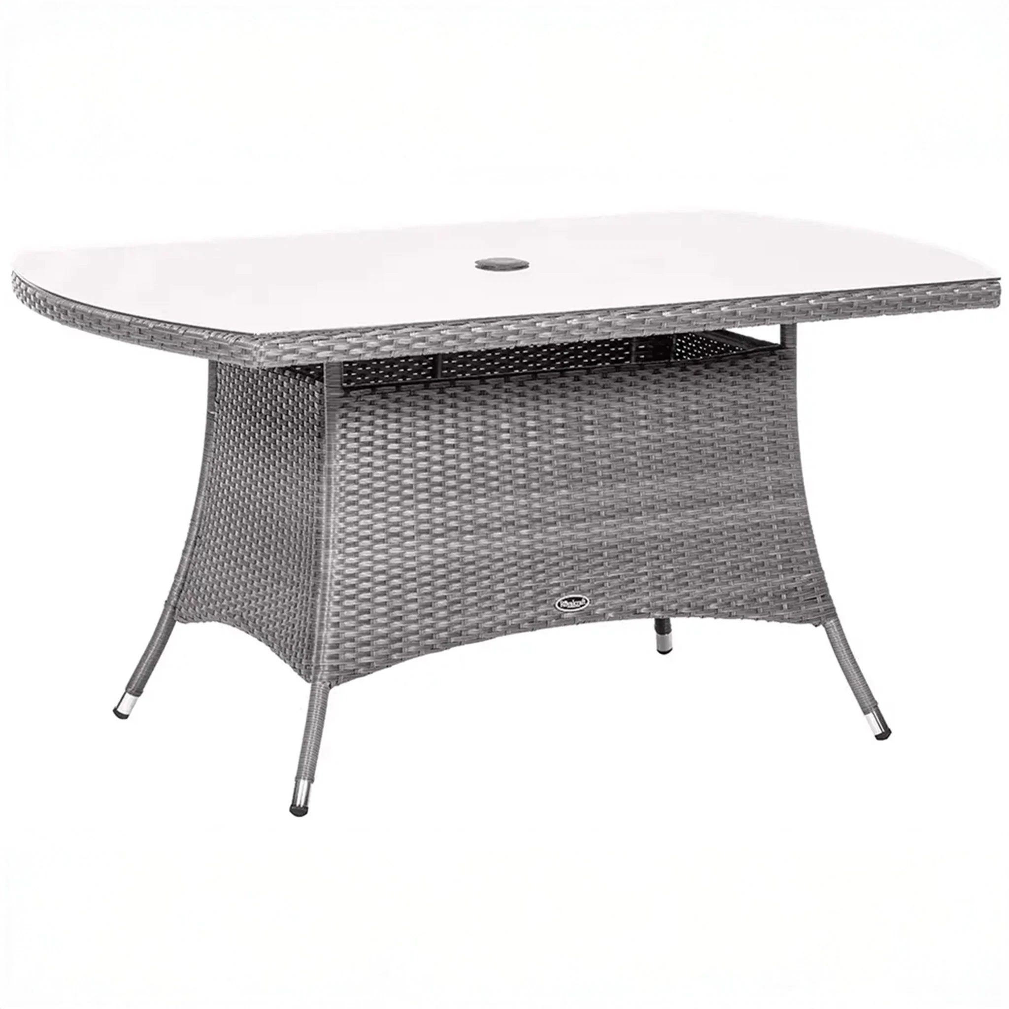 Vada 150cm 6 Seat Rattan Rectangular Dining Set - Image 17