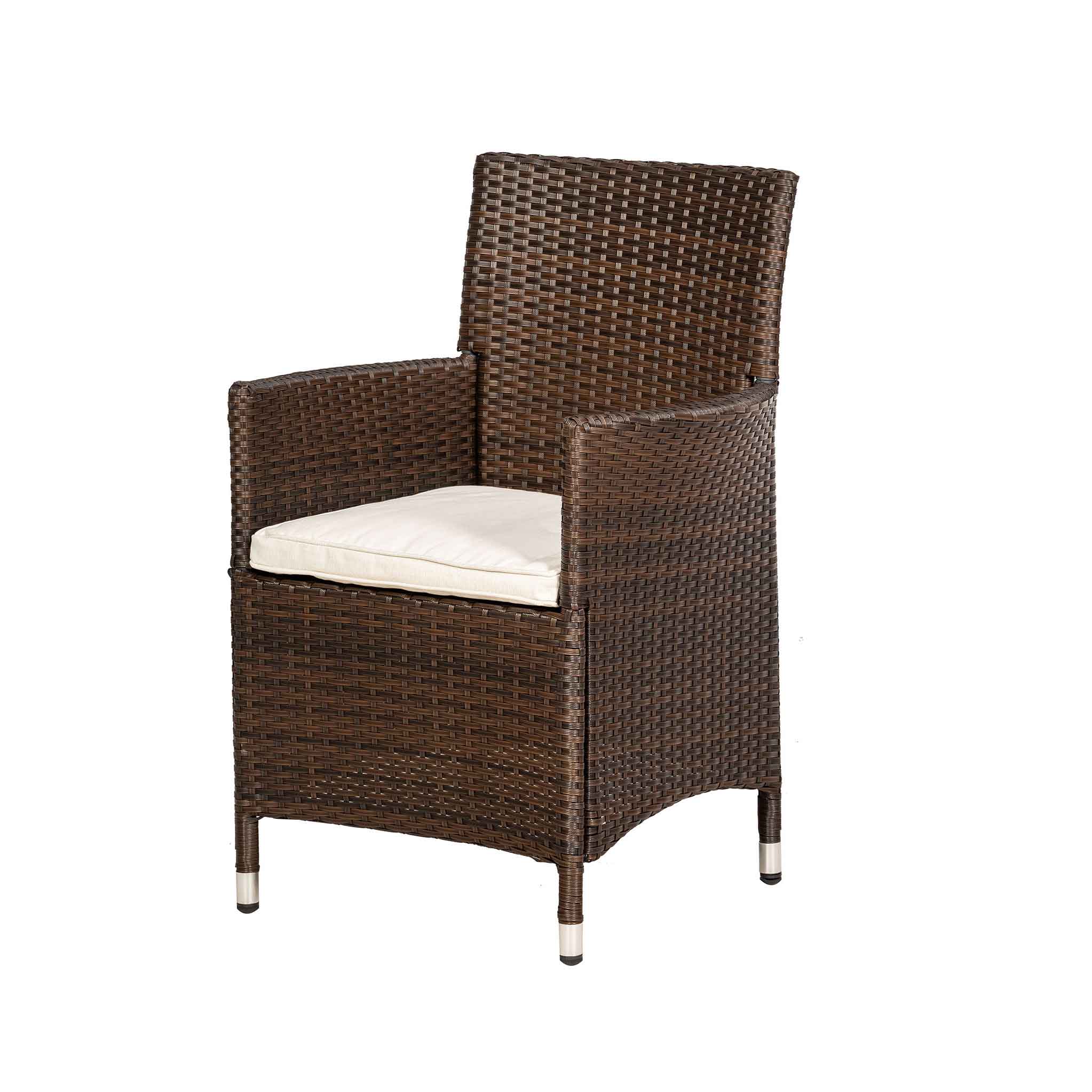 Vada 150cm 6 Seat Rattan Rectangular Dining Set - Image 7