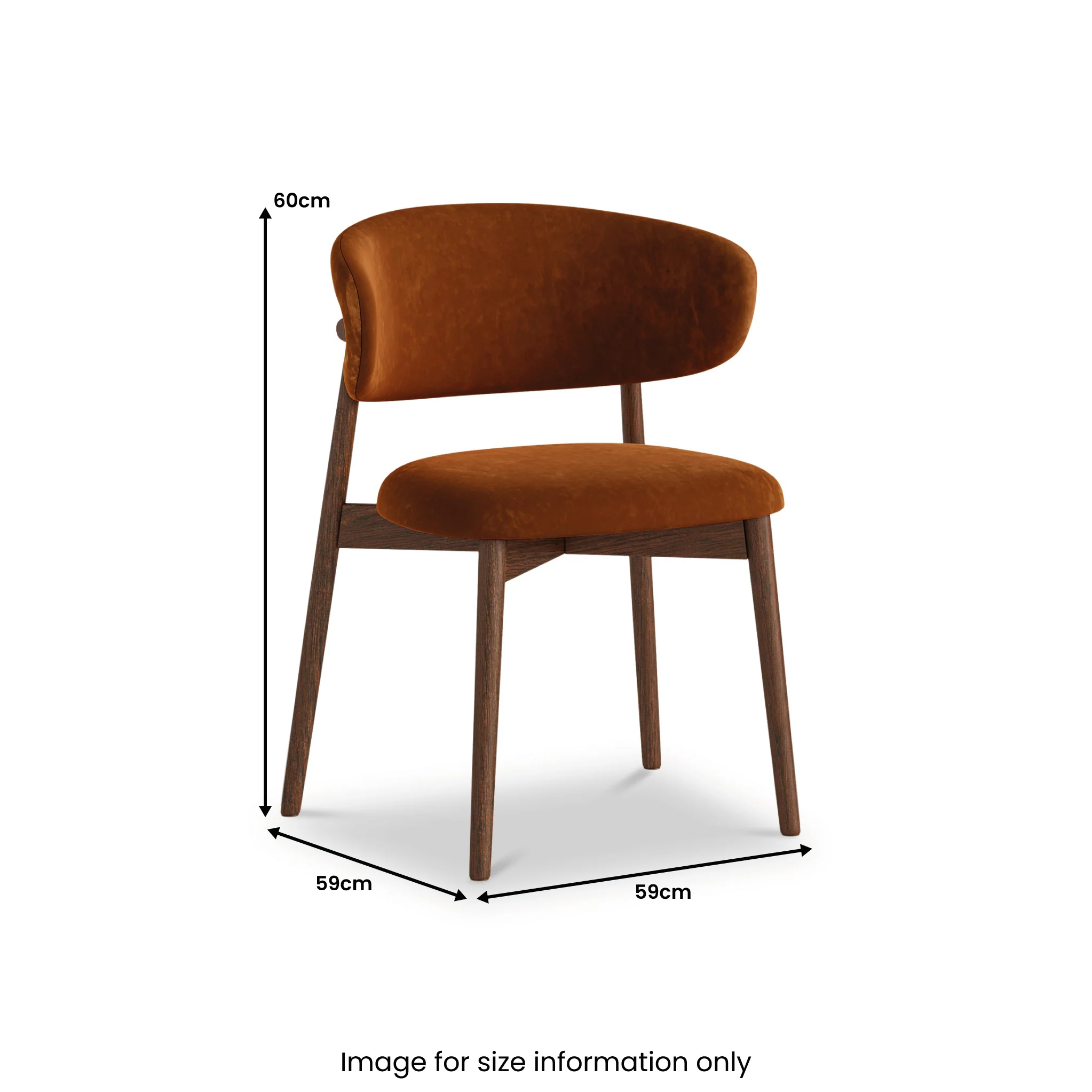Valencia Velvet Dining Chair - Image 3