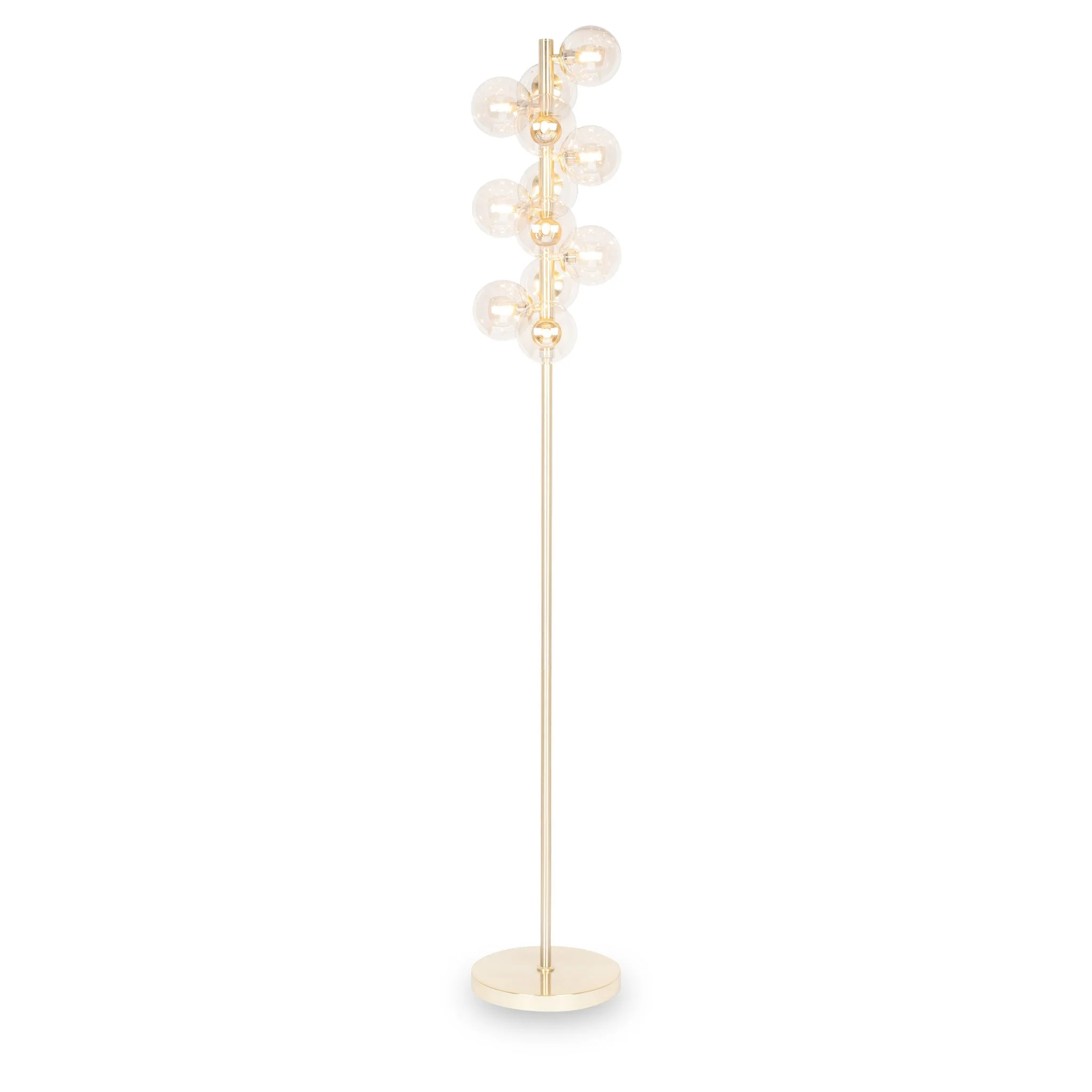 Vecchio Lustre Glass Orb and Gold Floor Lamp - Image 3