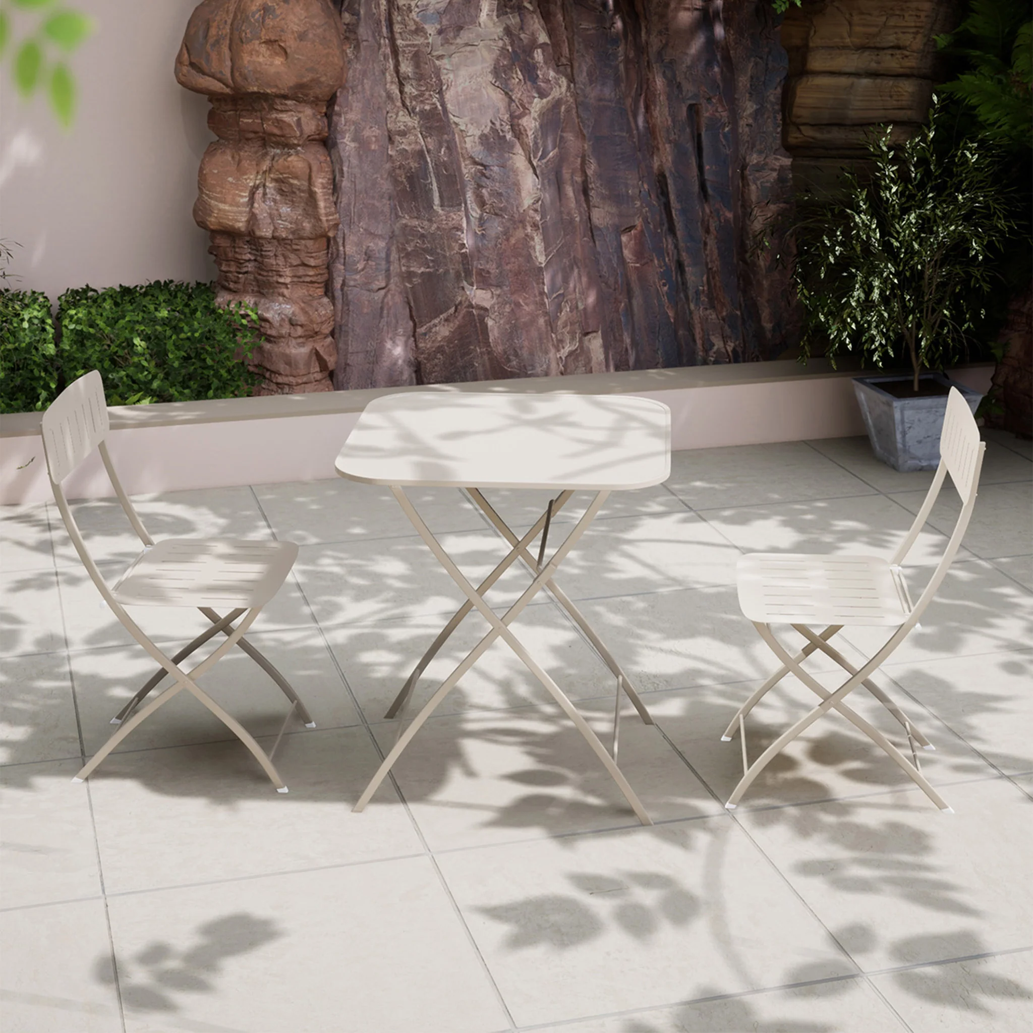 Venice 70cm Square Bistro Set - Image 2