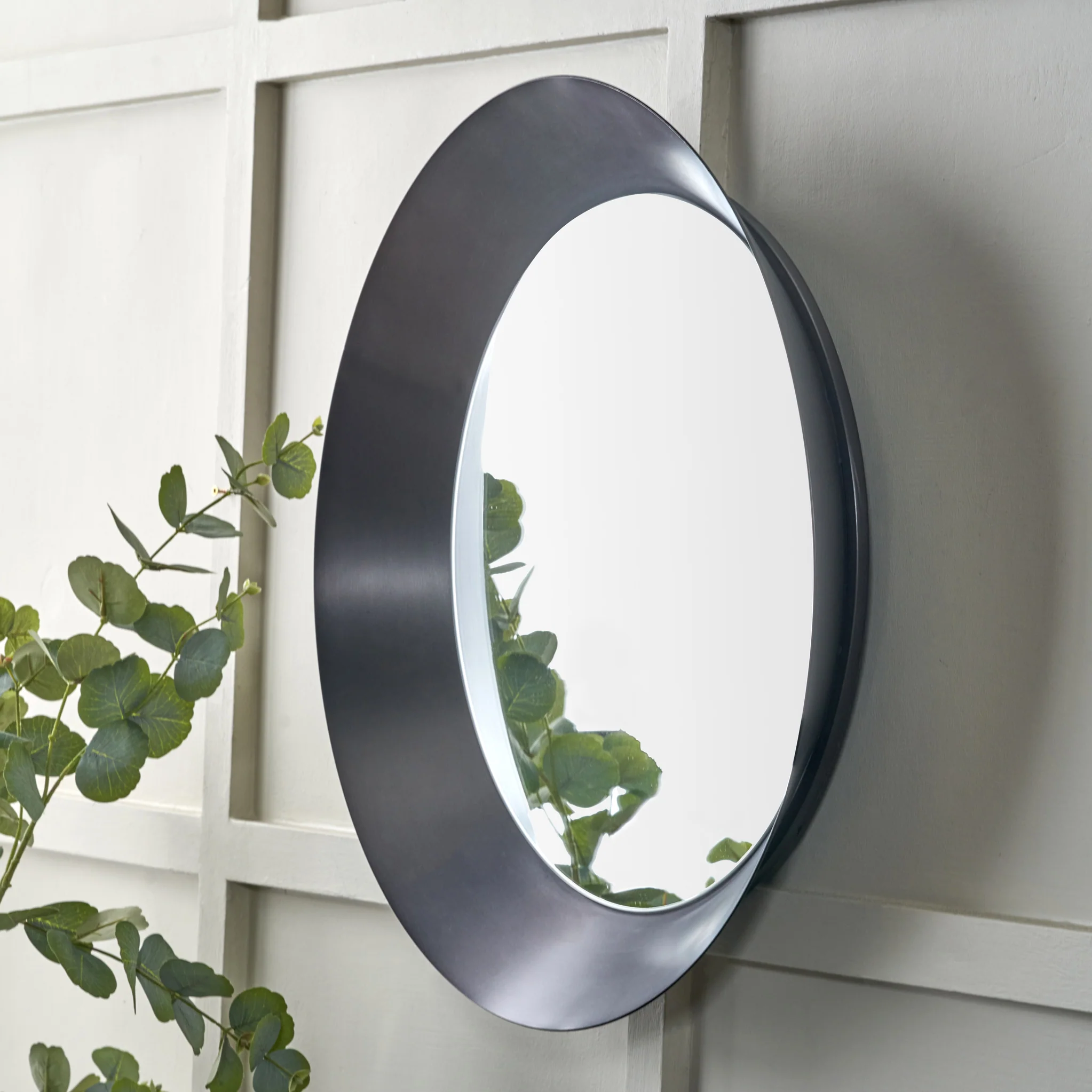 Venice Angled Frame Round Wall Mirror - Image 15