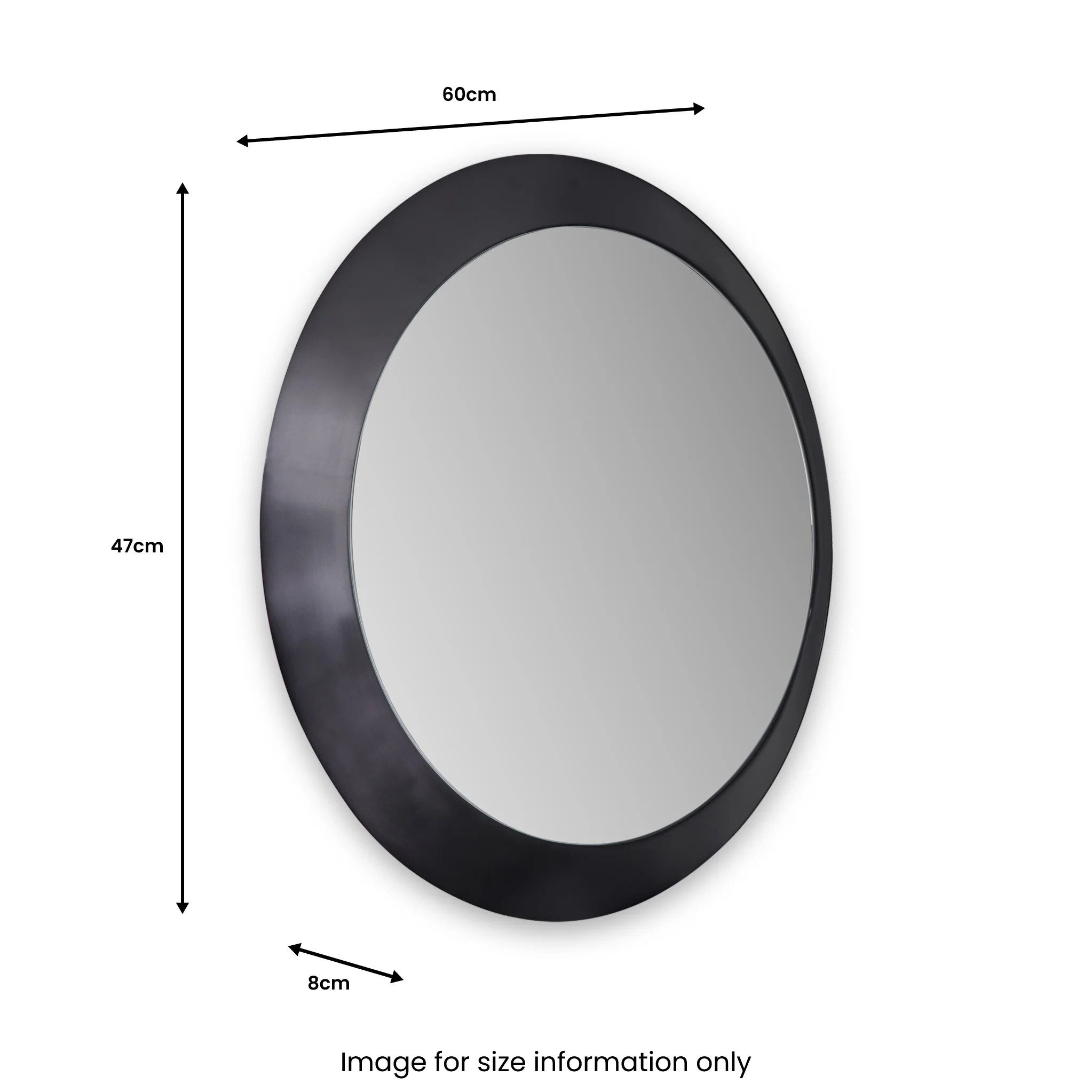 Venice Angled Frame Round Wall Mirror - Image 20