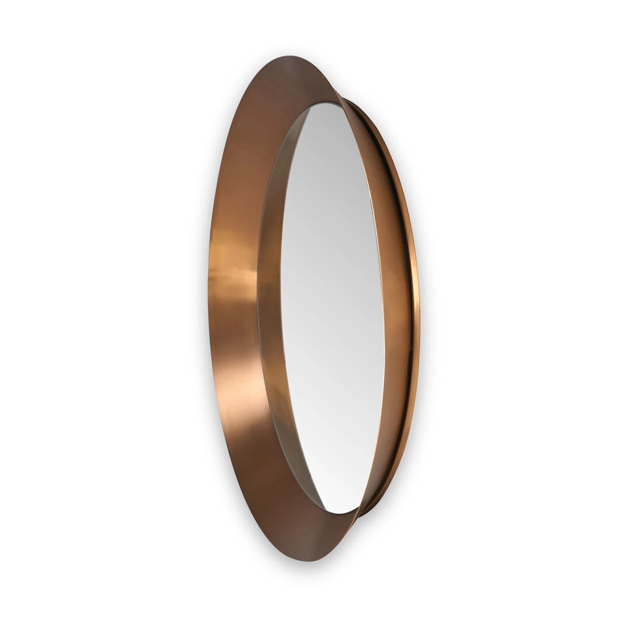 Venice Angled Frame Round Wall Mirror - Image 6