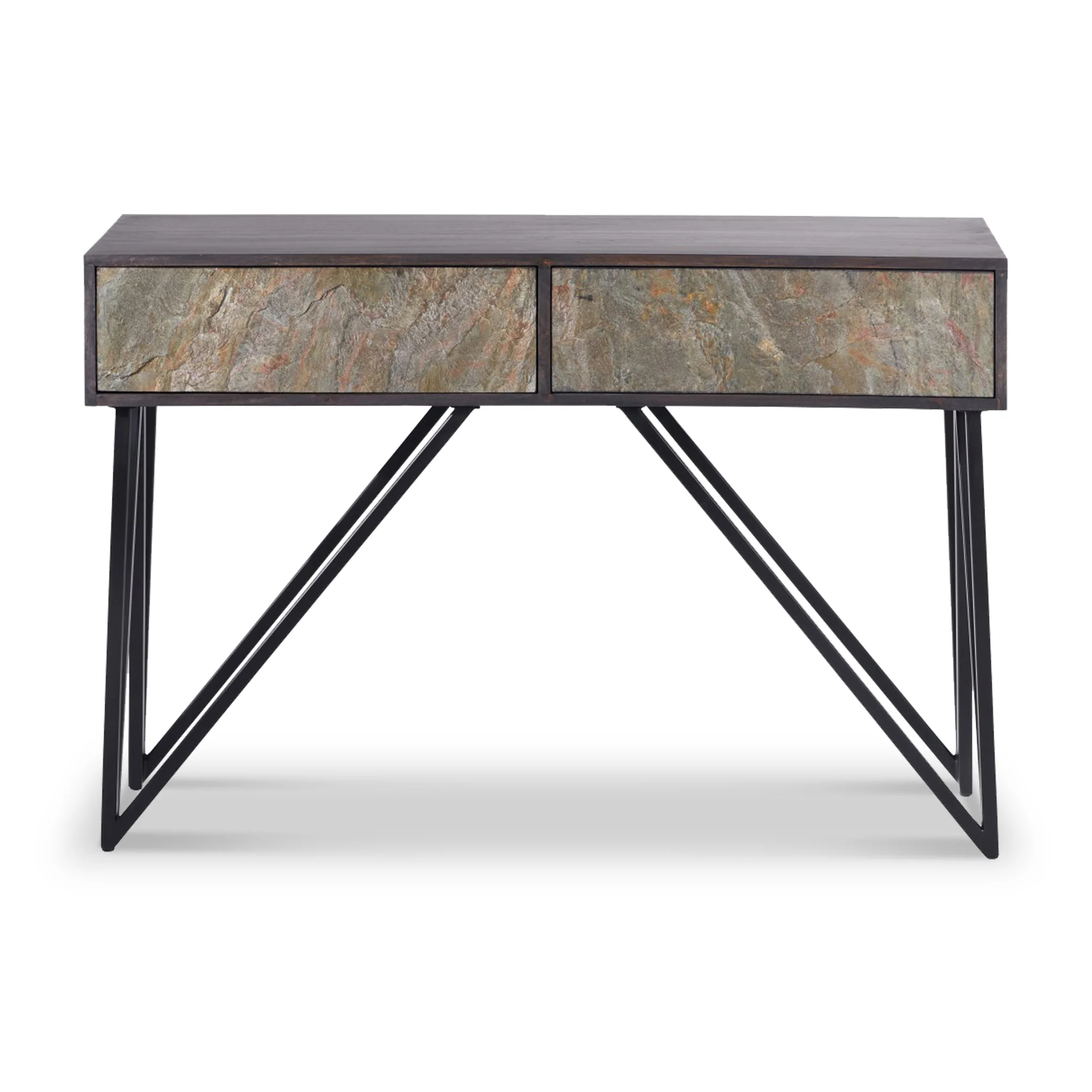 Verde Stone Effect Console Table Table - Image 3