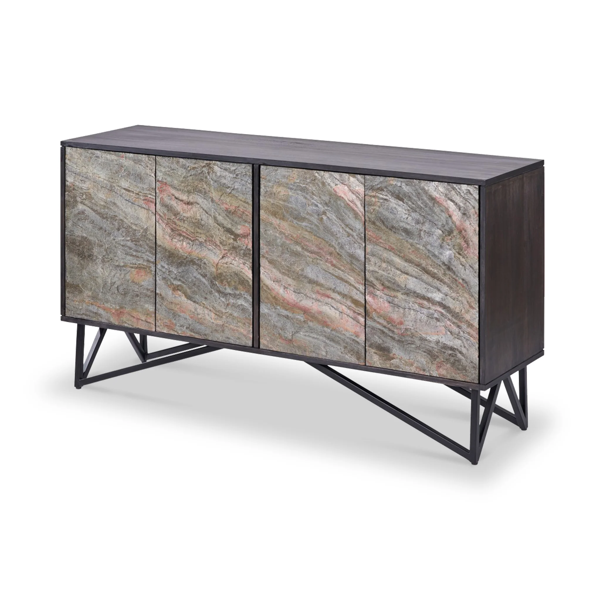 Verde Stone Effect Extra Large Sideboard - Image 10