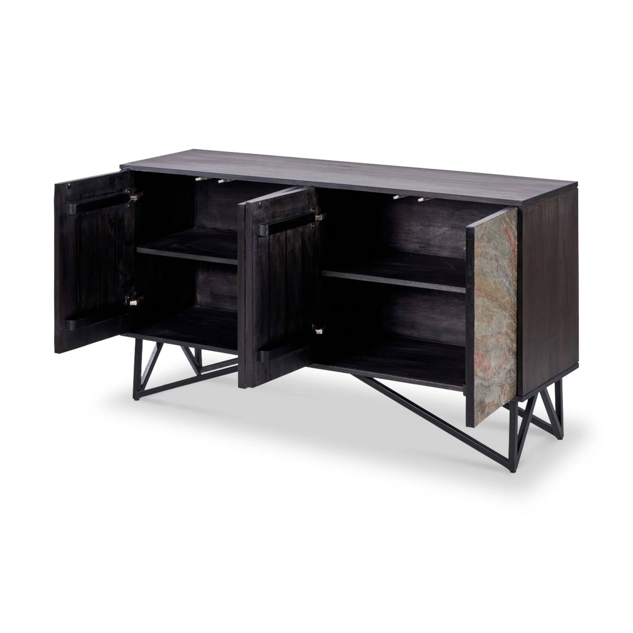Verde Stone Effect Extra Large Sideboard - Image 4