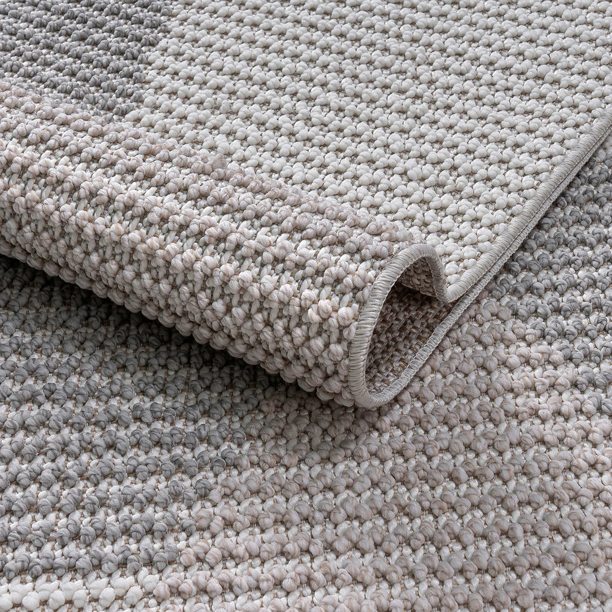 Vernell Flat and Loop Design Tassled Rug - Image 5