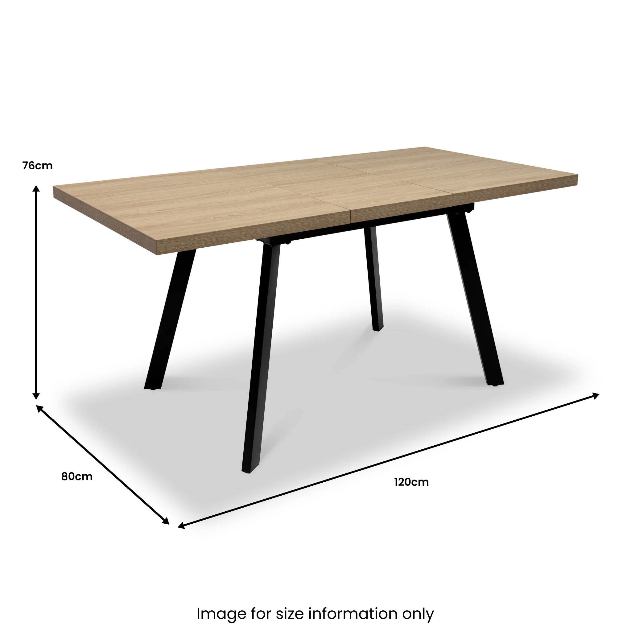 Walker 120cm Extending Dining Table - Image 12