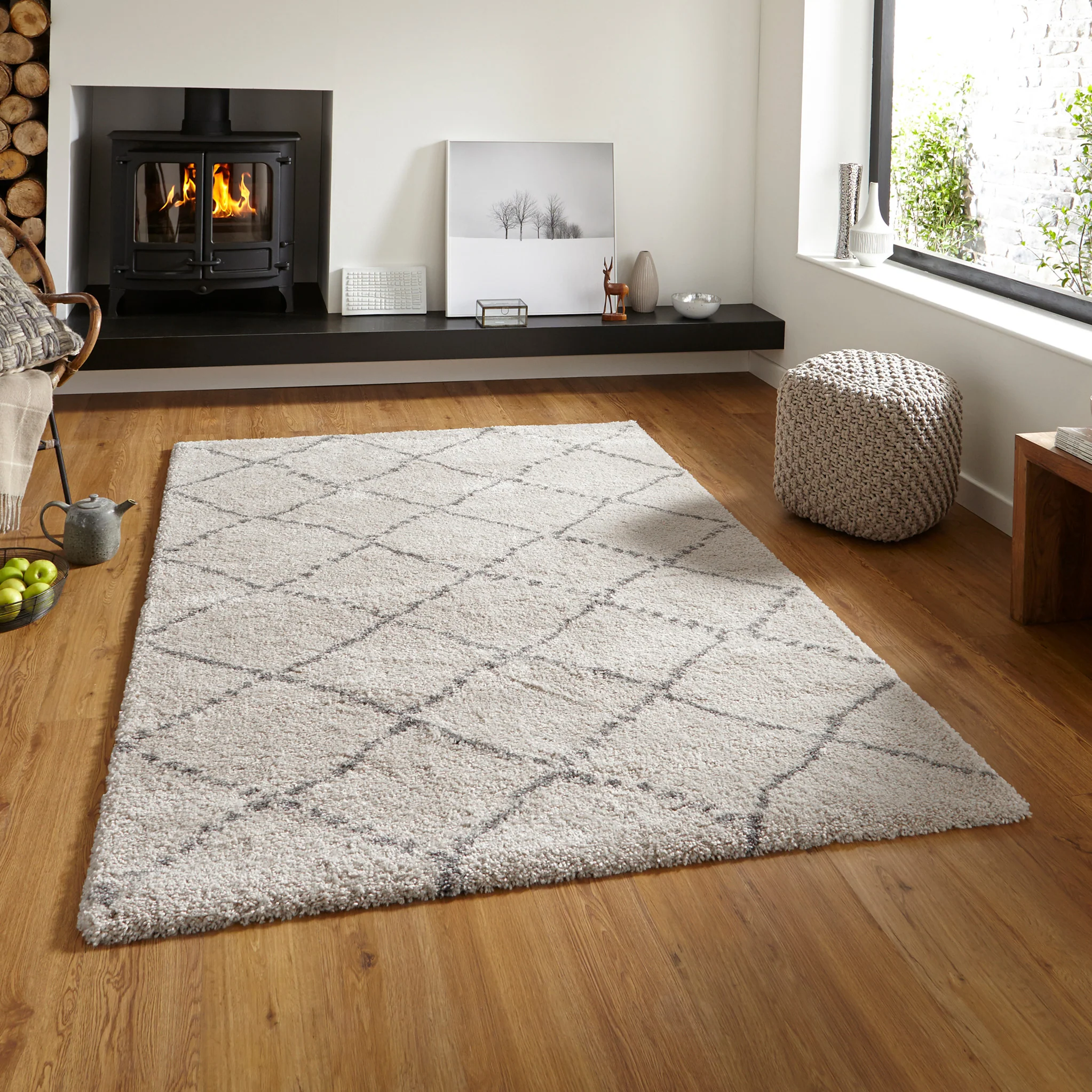 Webster Diamond Two Toned Rug - Image 2