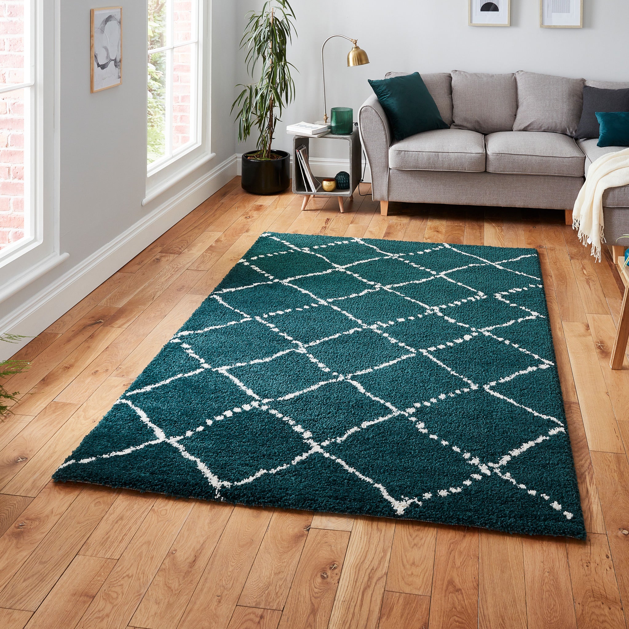 Webster Diamond Two Toned Rug - Image 9