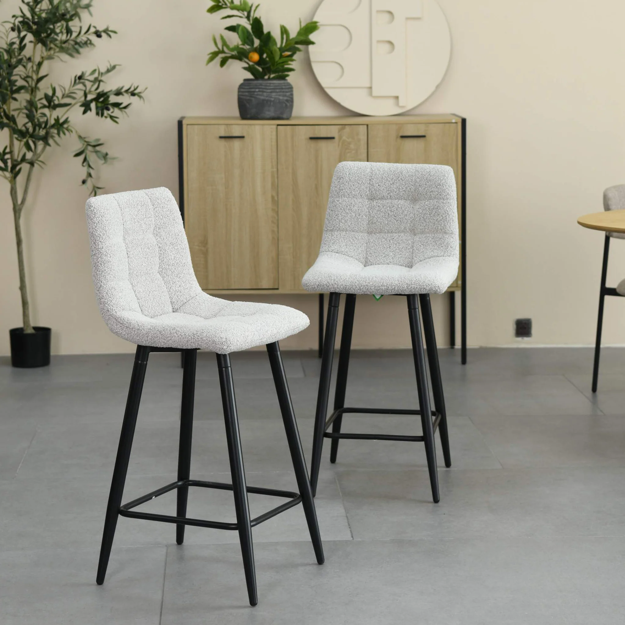Wenford Boucle Bar Stool - Image 12