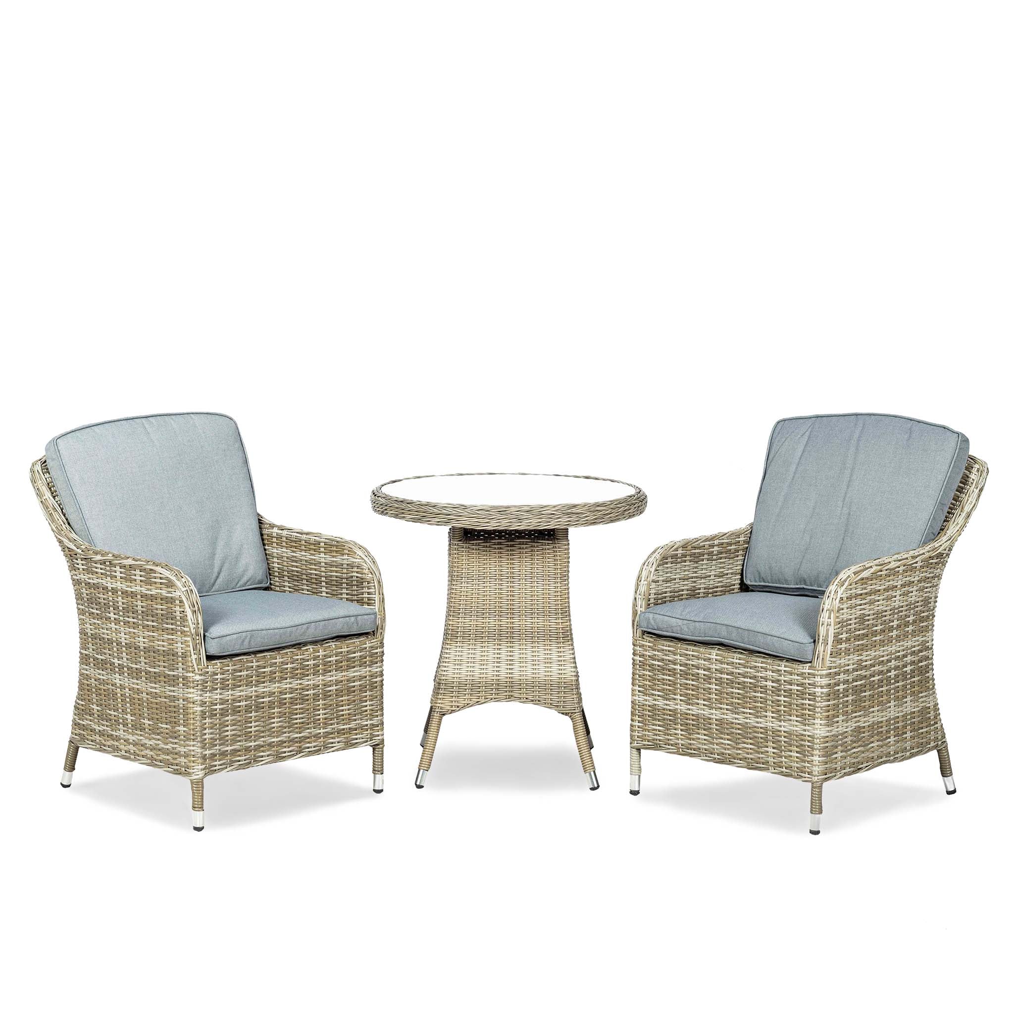 Wentworth 2 Seat Deluxe Rattan Bistro Set - Image 6