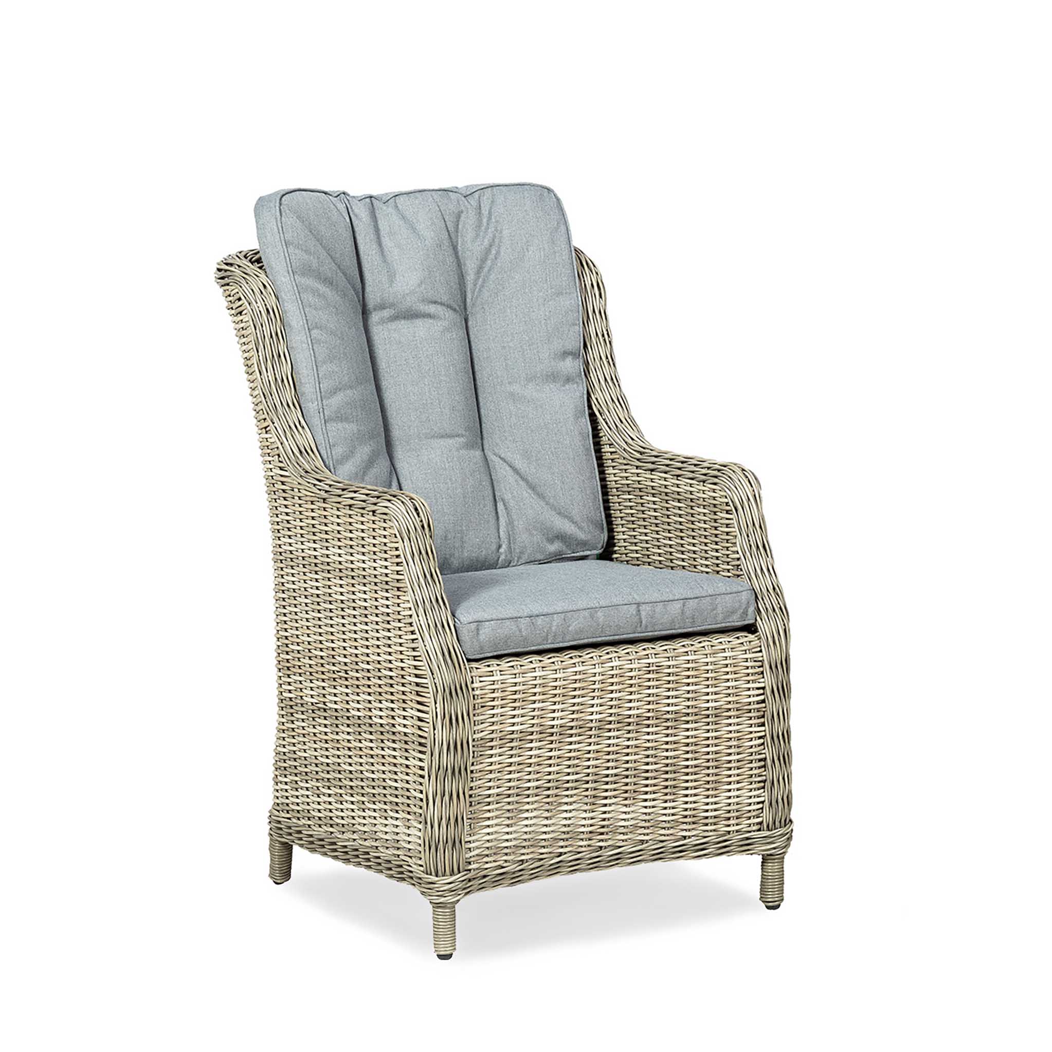 Wentworth 2 Seat Highback Rattan Bistro Set - Image 4